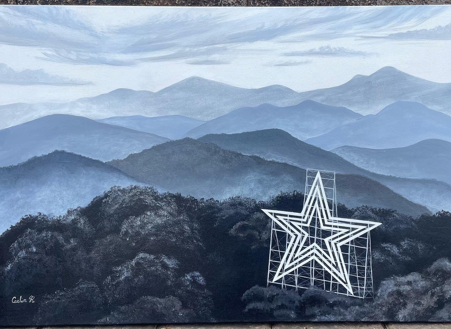 The Roanoke Star
This painting was commissioned to me to paint the Roanoke Star from this particular angle in black and white. I was honored to be given this opportunity and I am so thankful for the unique lessons I learned along the way!
Keep a l