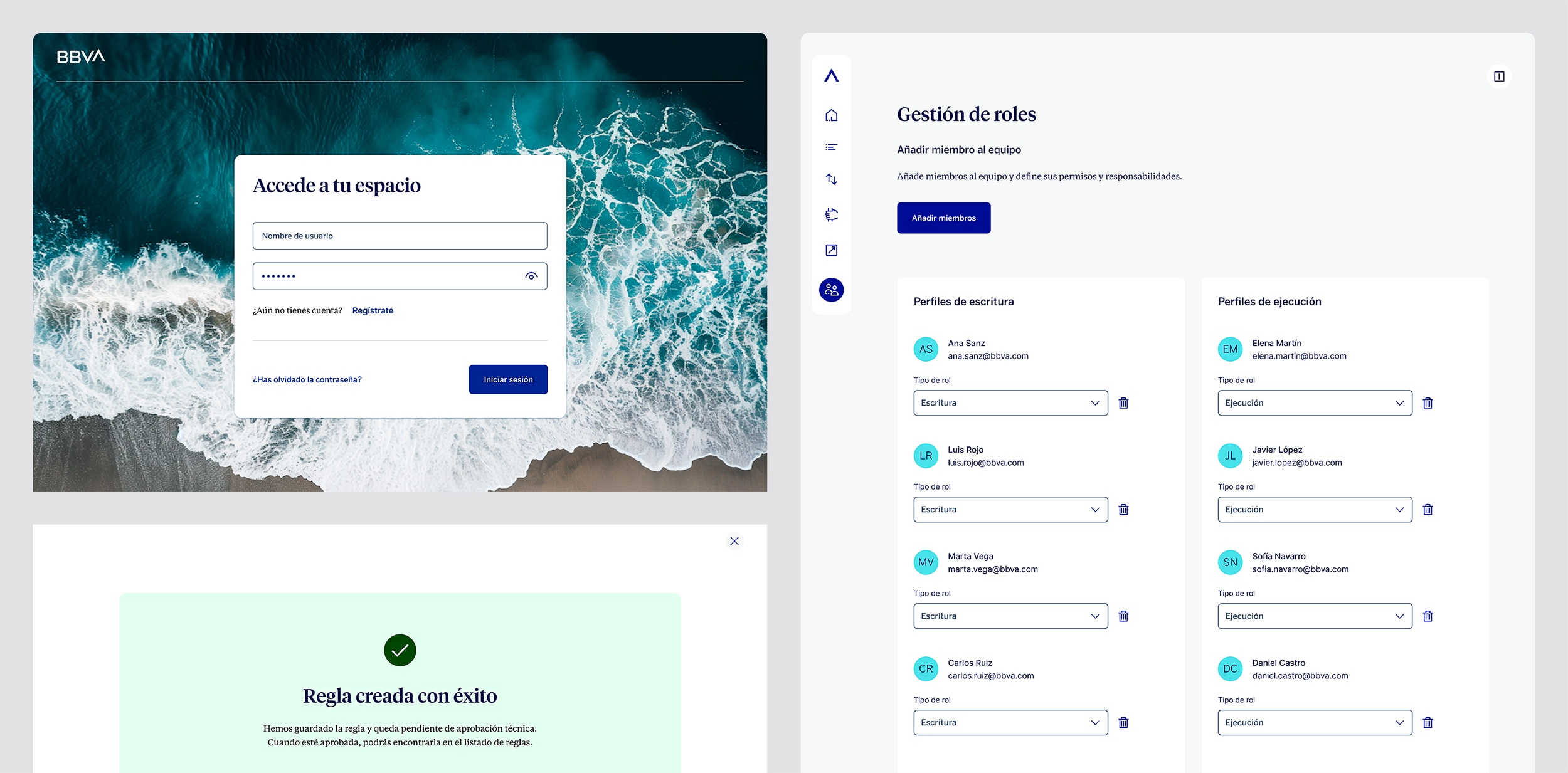 Banking Tool visual design