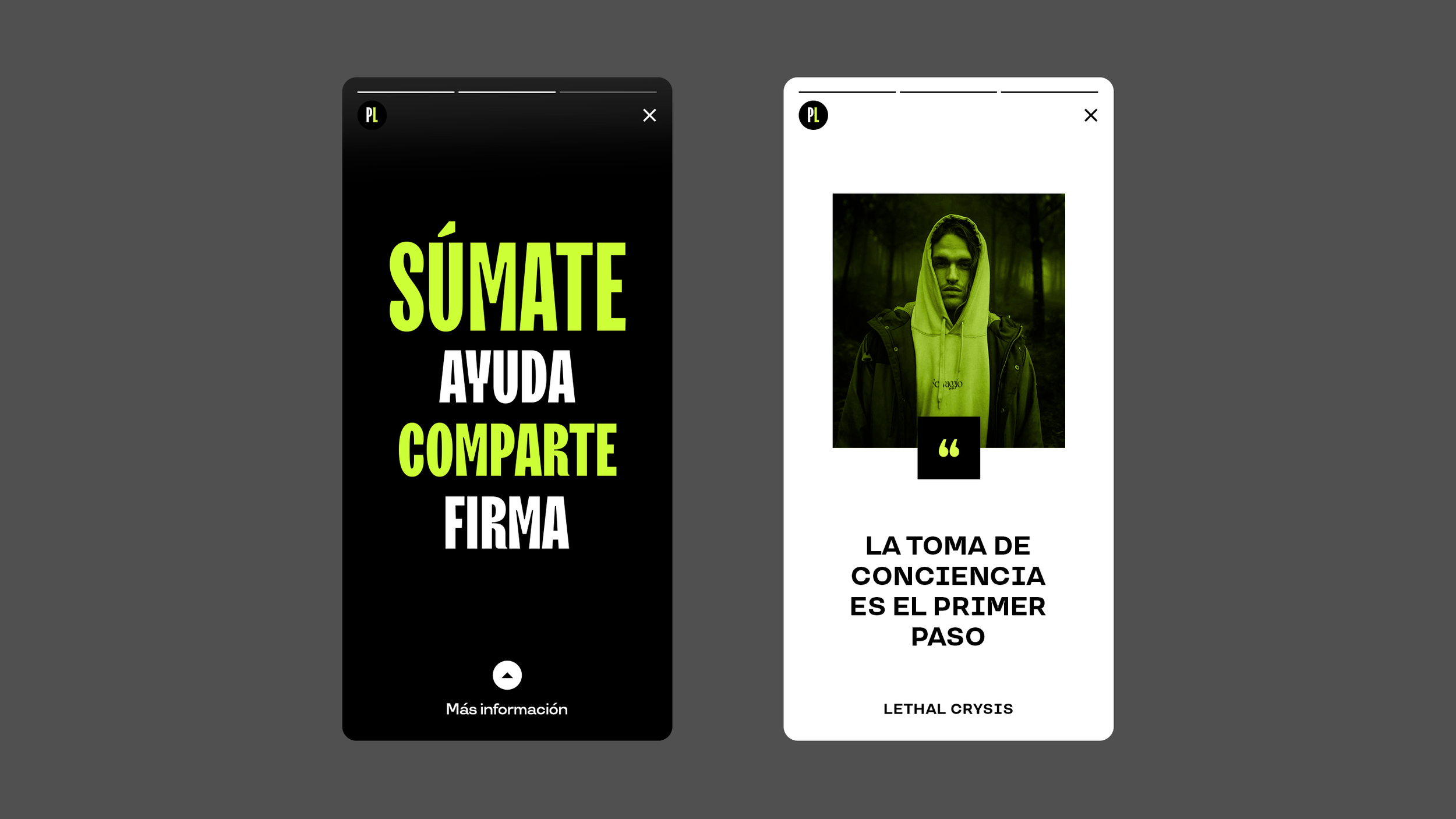 PLATAFORMALUZ instagram design