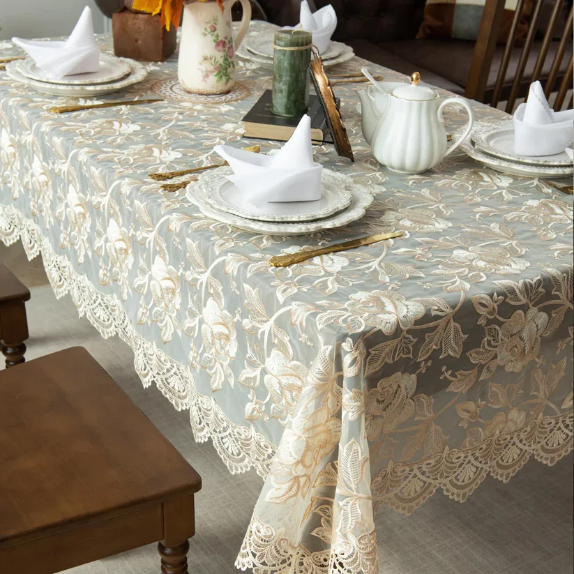 Our vintage tablecloth is made of soft and durable polyester fabric ensuring long-lasting use; waterproof and wrinkle free.