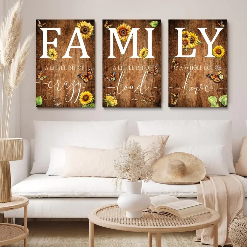 Looking for the perfect piece of home family wall art that blends love and modern decor?