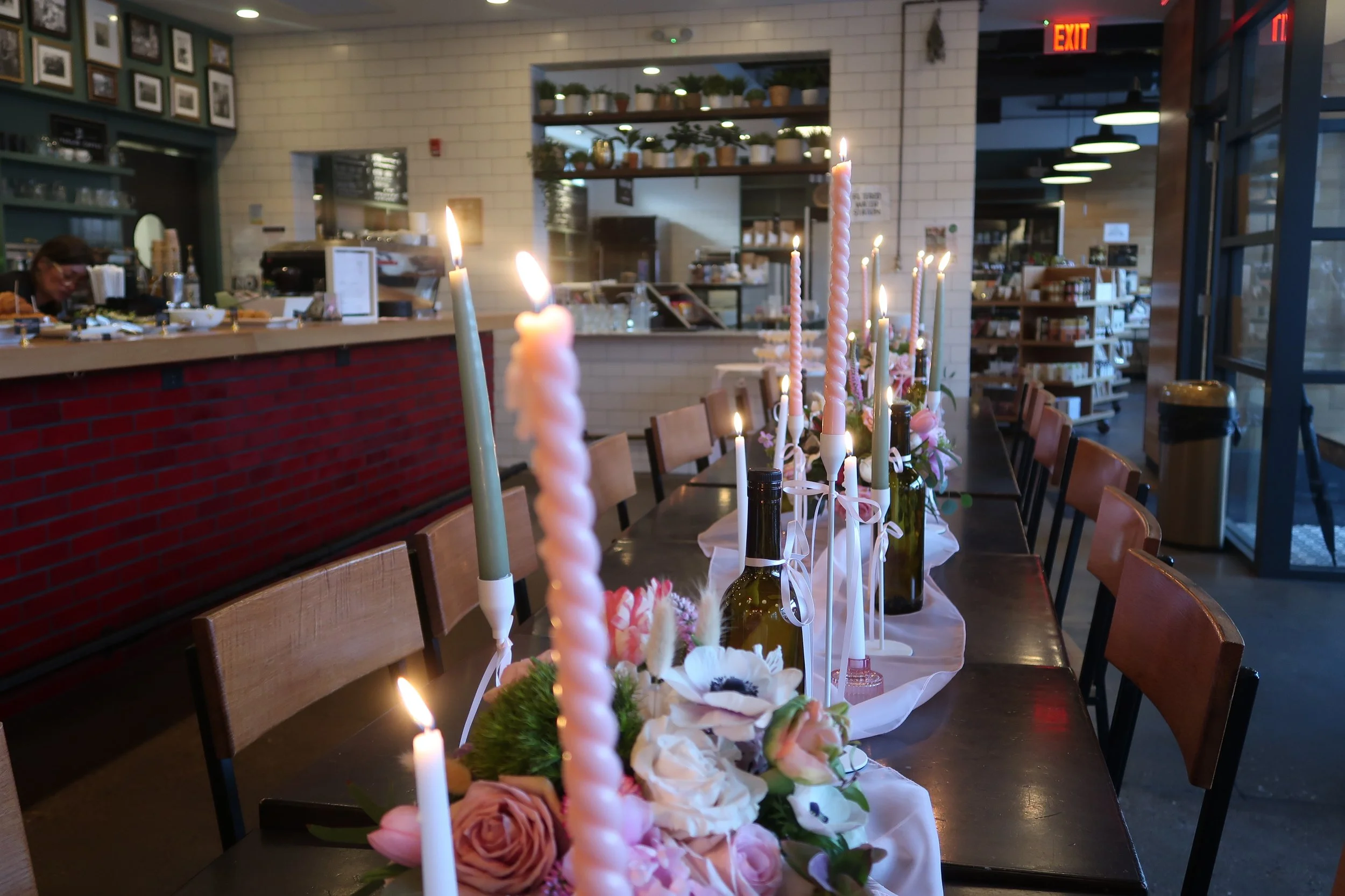 Bridal Shower Centerpieces + Set up