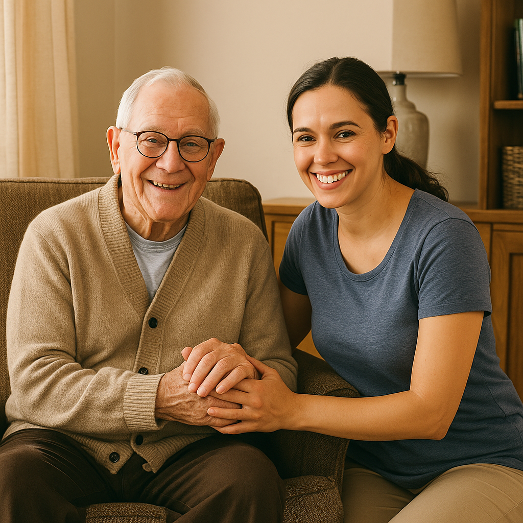 Chore Service client and caregiver