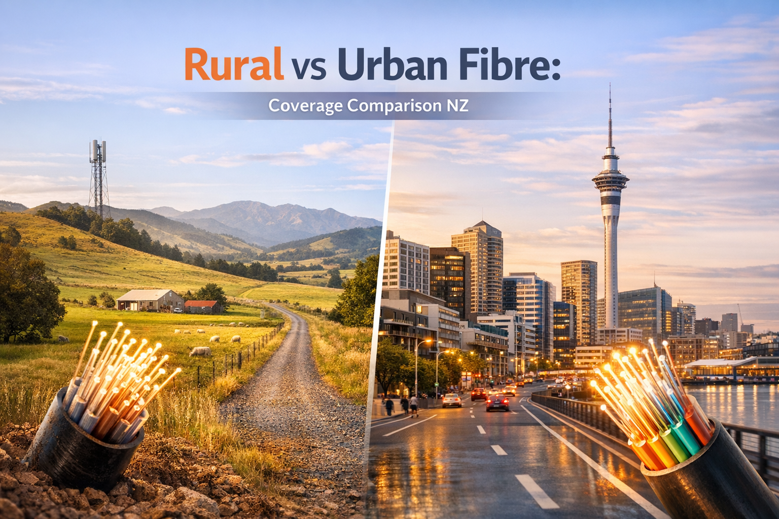 Rural vs Urban Fibre: Coverage Comparison NZ
