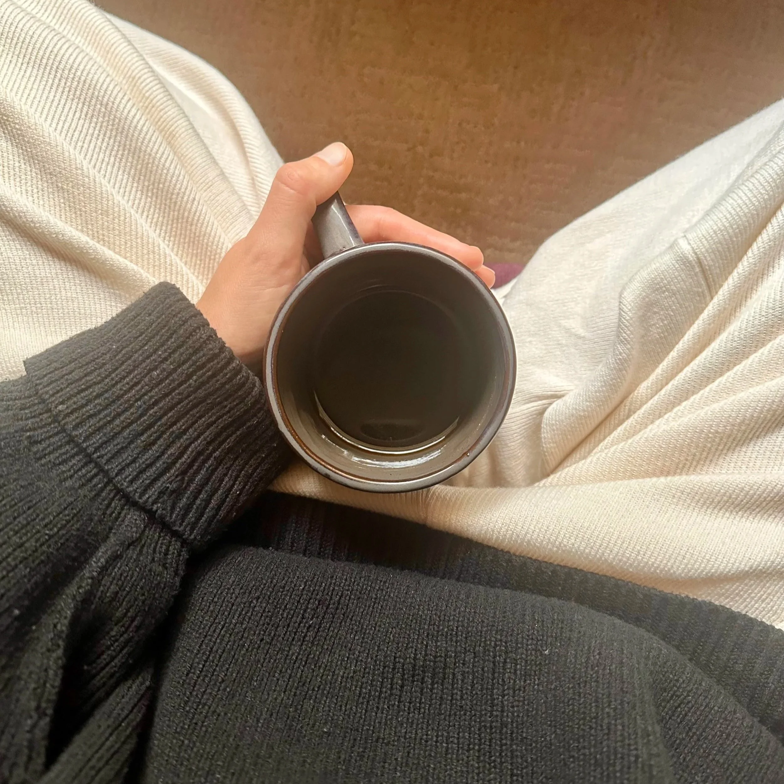 Cup of dandelion tea used for liver support and gentle detox pathways during winter healing