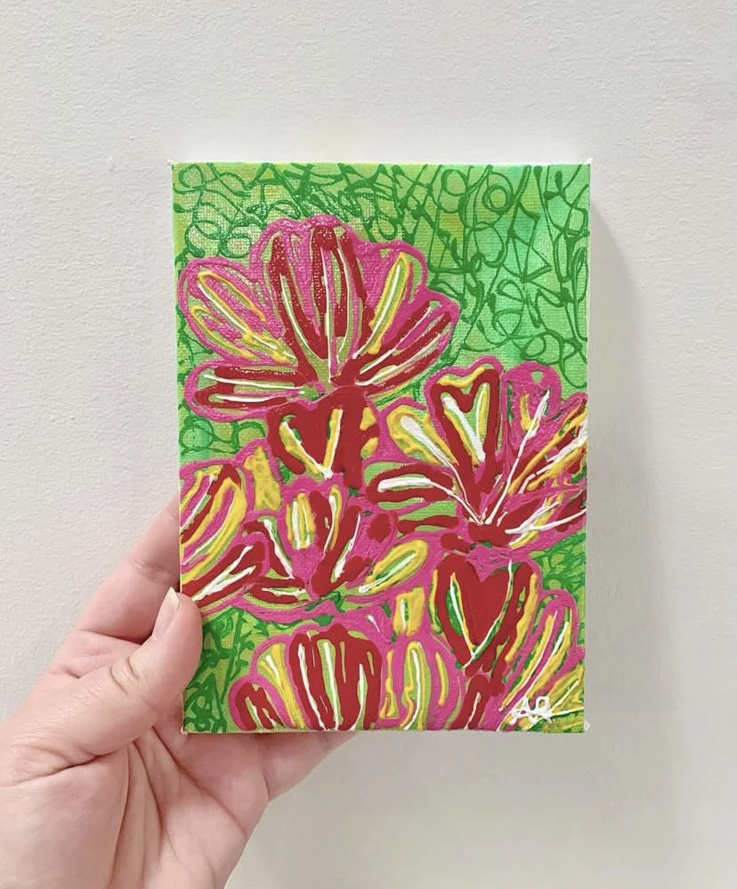 "Growth" 5x7 - Price $40 (CAN). Use the Contact section of the website and send me an email to buy. I will ship to you directly.