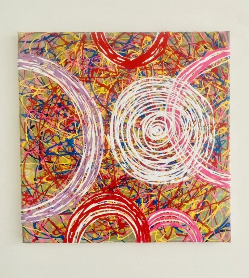 "A Quiet Moment Between Colours" 12x12 - Price $50 (CAN). Use the Contact section of the website and send me an email to buy. I will ship to you directly.
