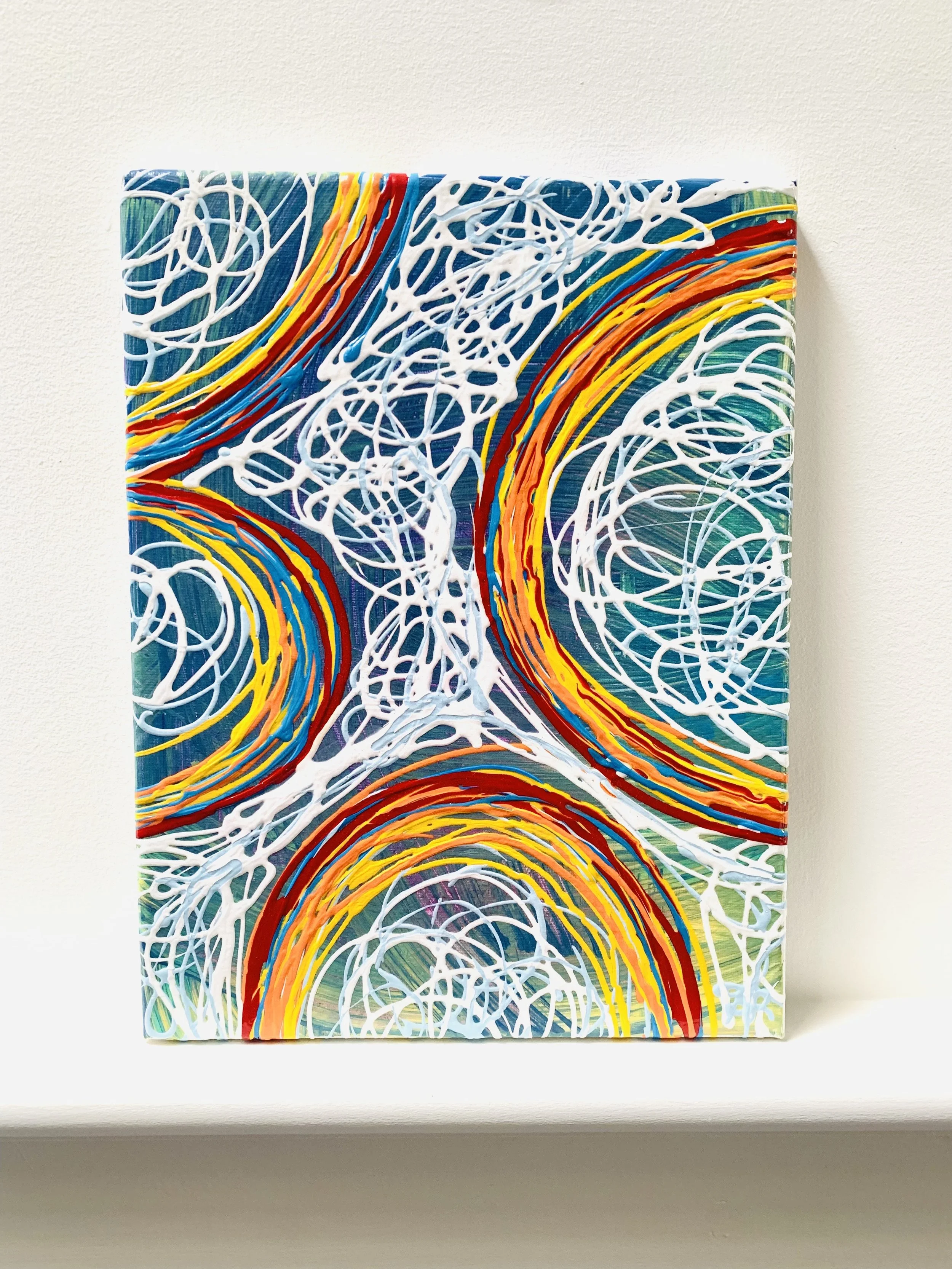 "Sky Full of Rainbows" 10x12 - Price $58 (CAN). Use the Contact section of the website and send me an email to buy. I will ship to you directly.