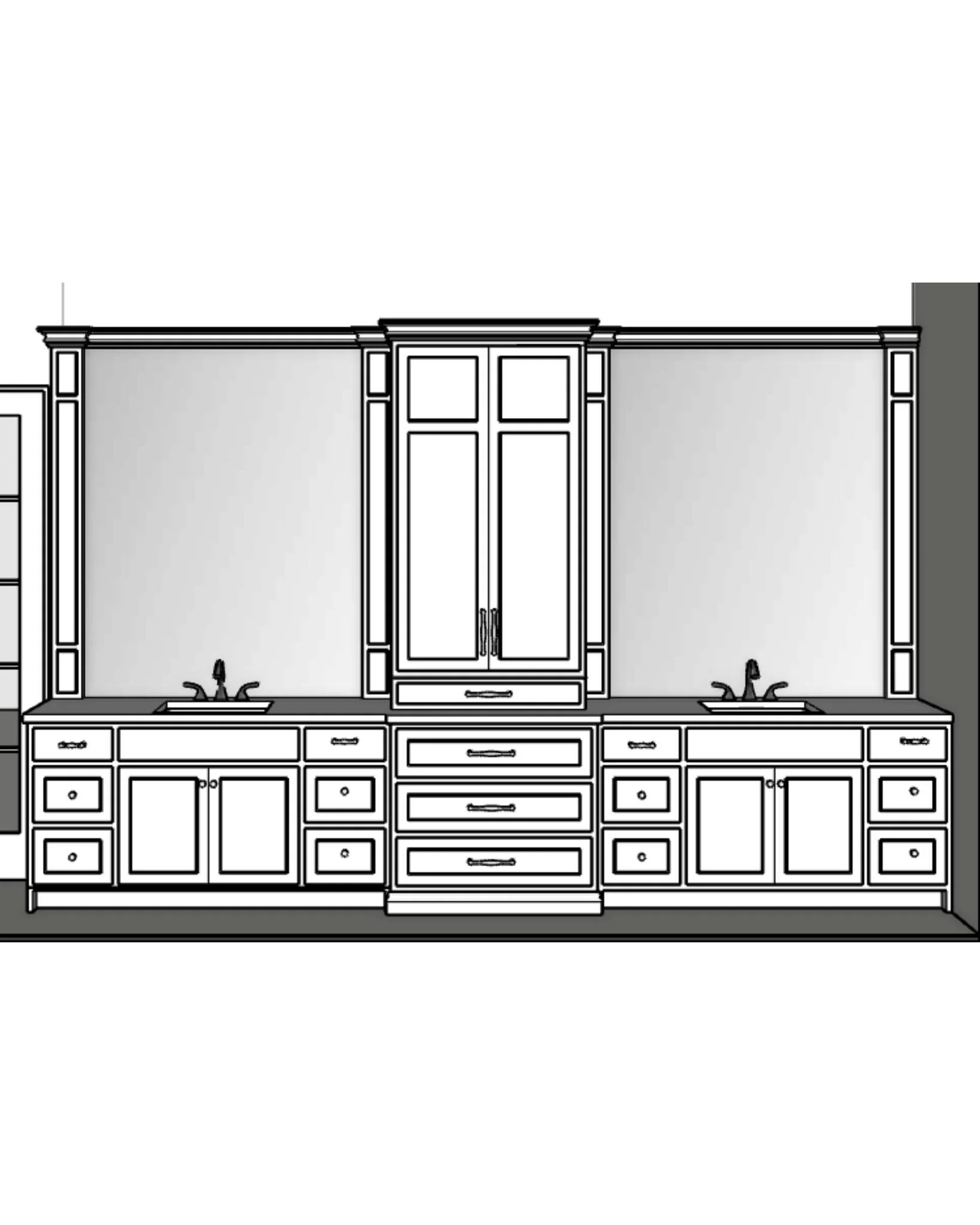 Collaborating with local designers is one of the best parts of the job. Here are some examples of bathroom vanity drawings for @theshadeabove 's Jeremy Carter. I love our quick meetings where he gives me the rundown of what look he's going for then I
