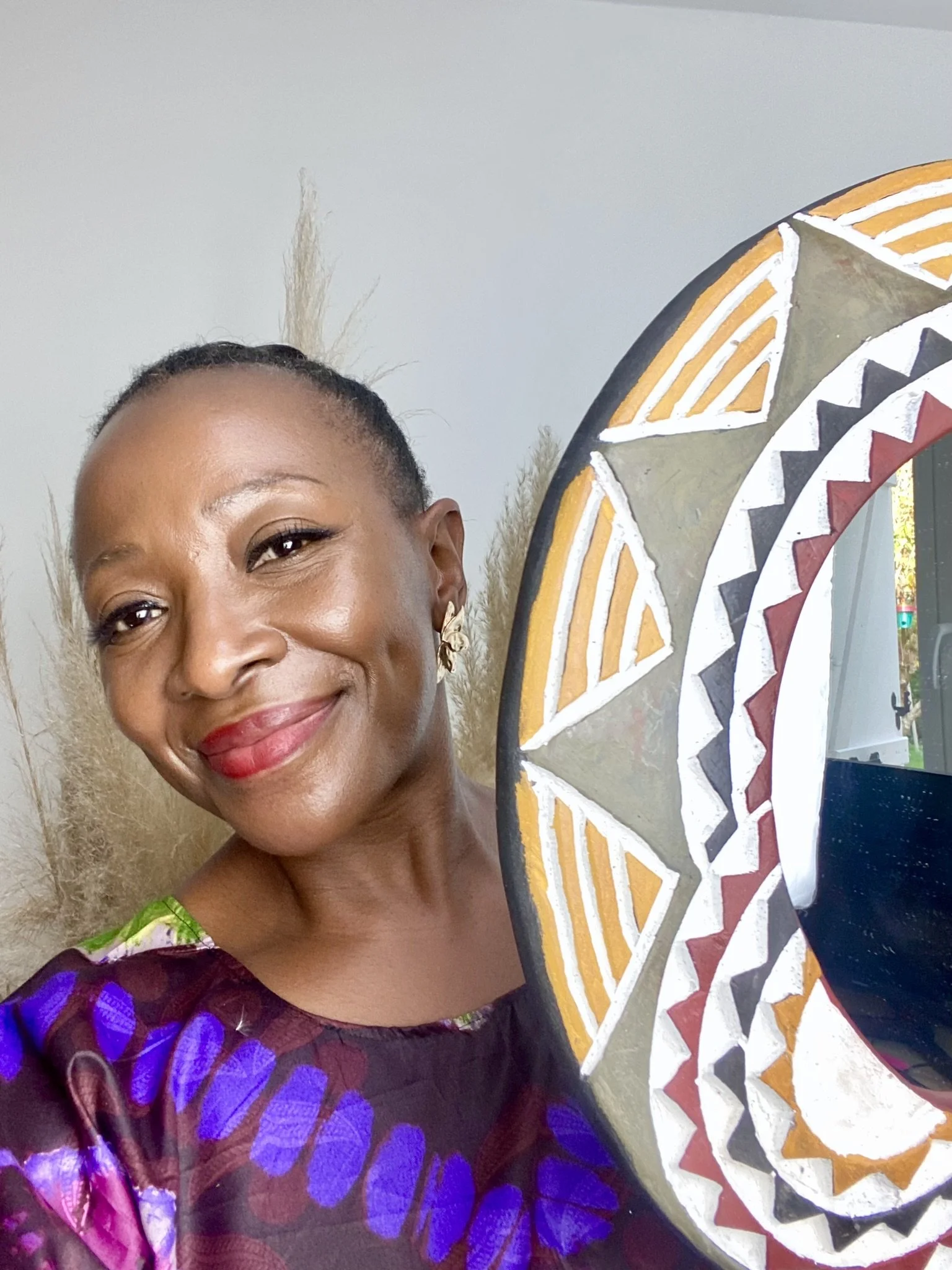 Les Couleurs du Paon - Miroir NAYA – La chaleur de l’ocre - Déco Ethnique Chic