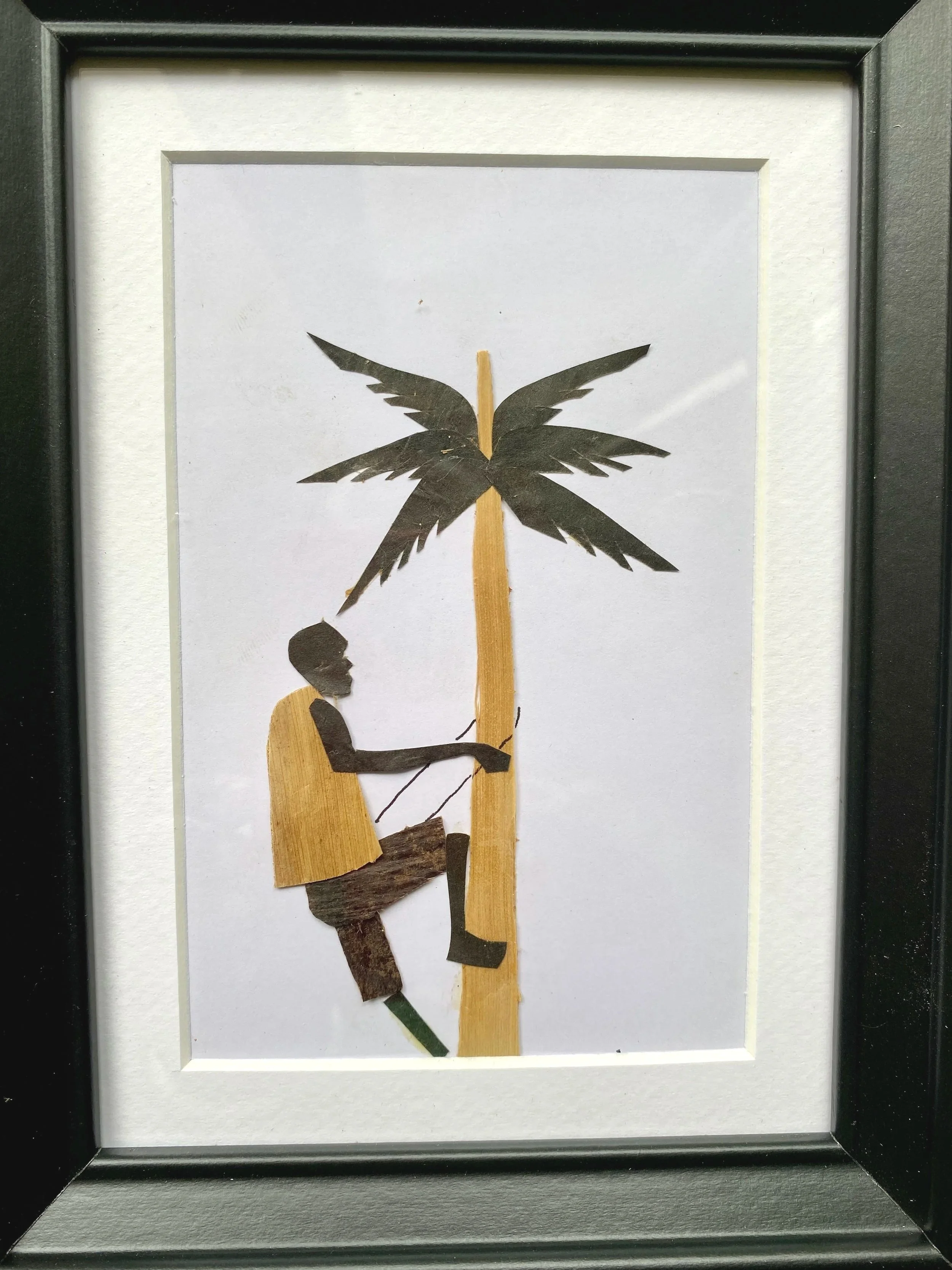 SLY - Herbier Scènes de Vie – Tableau Artisanal en Fibres Naturelles & Écorces