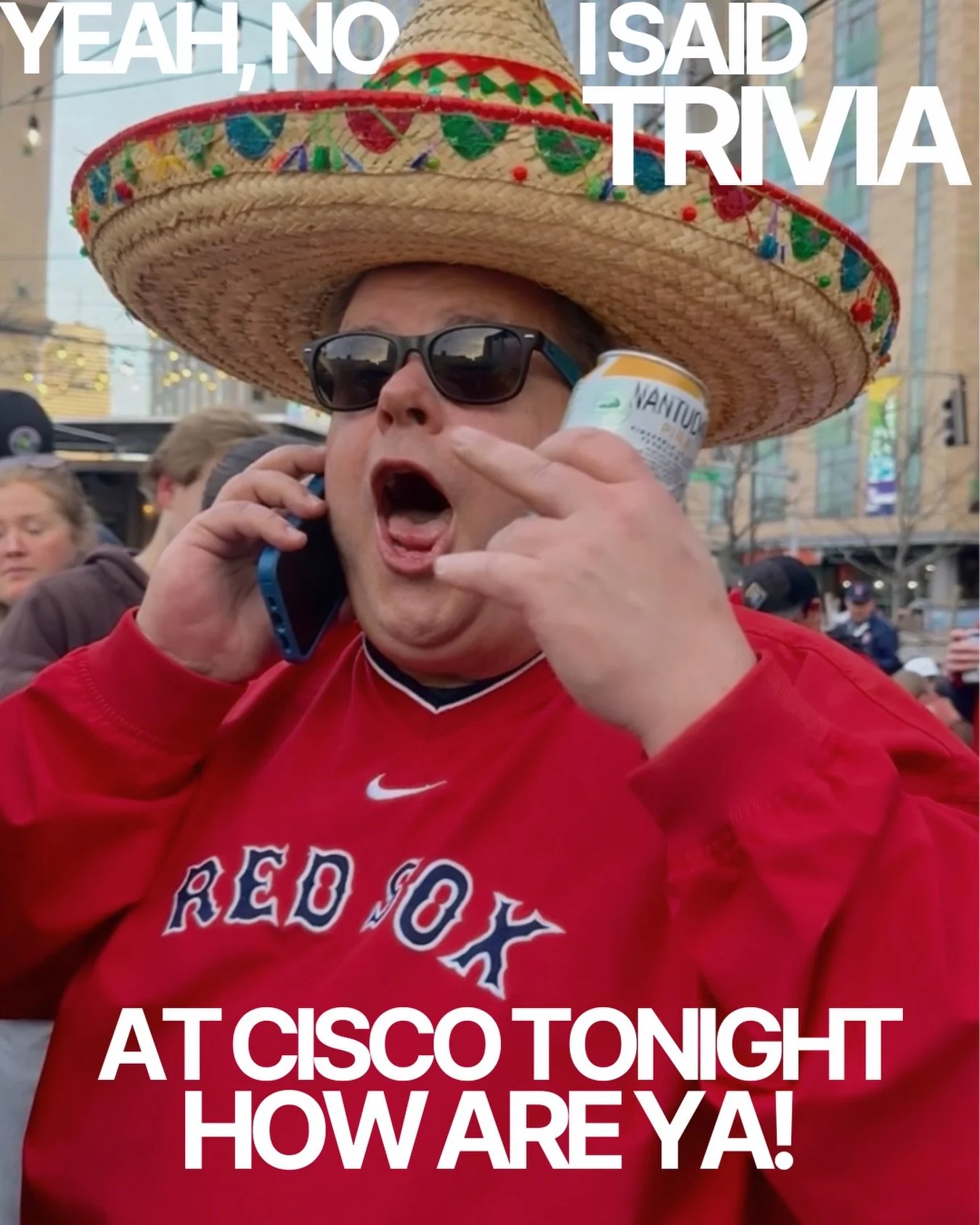 Tell a friend, to tell a friend, trivia is back TONIGHT at 7:30pm‼️ Bring your smartest friend.😏

Every Thursday | FREE to play | win prizes!🤑

#CiscoFenway #CiscoBrewers #Bostontrivia #fenwayboston