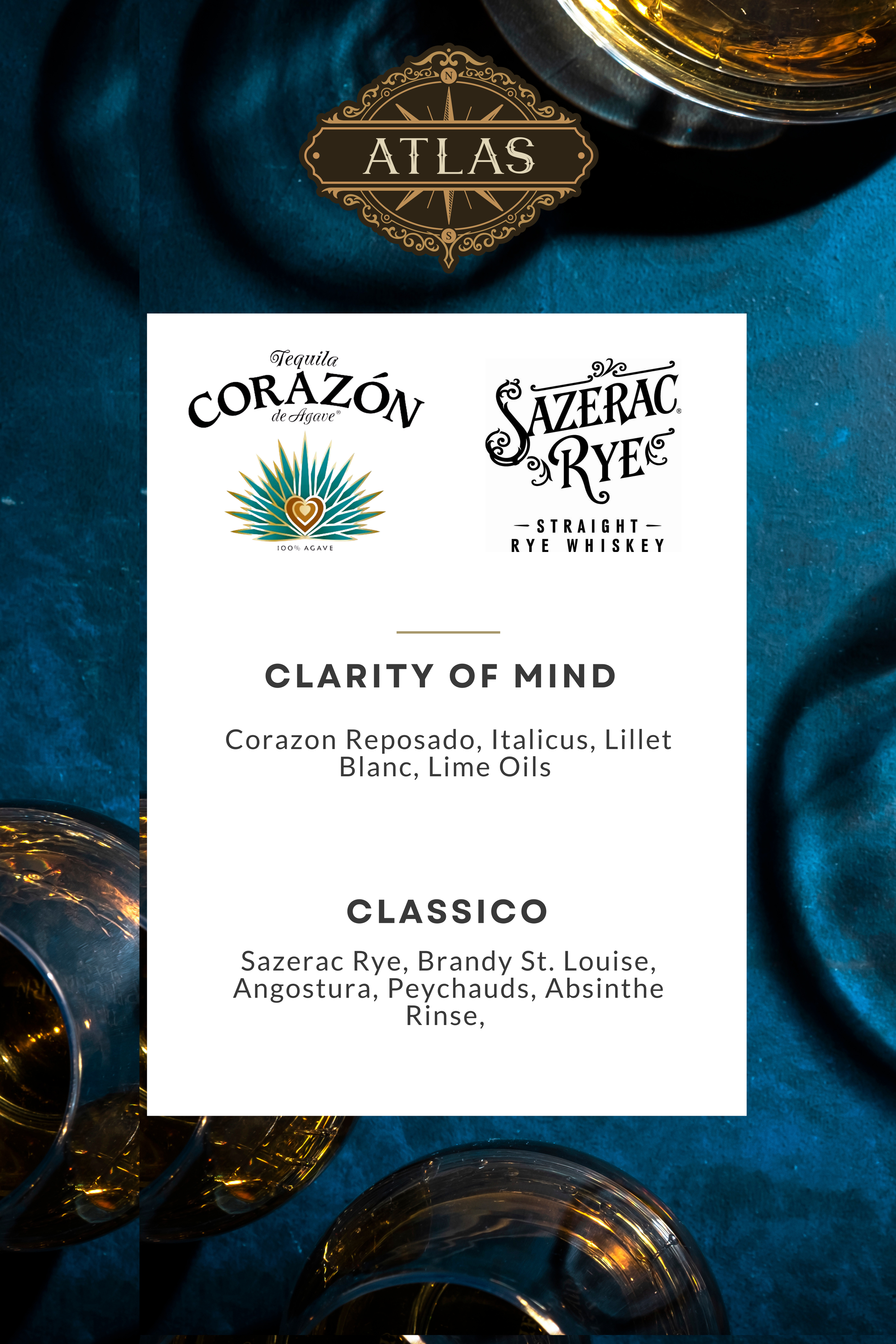 Sazerac Specials at Atlas Ft Worth