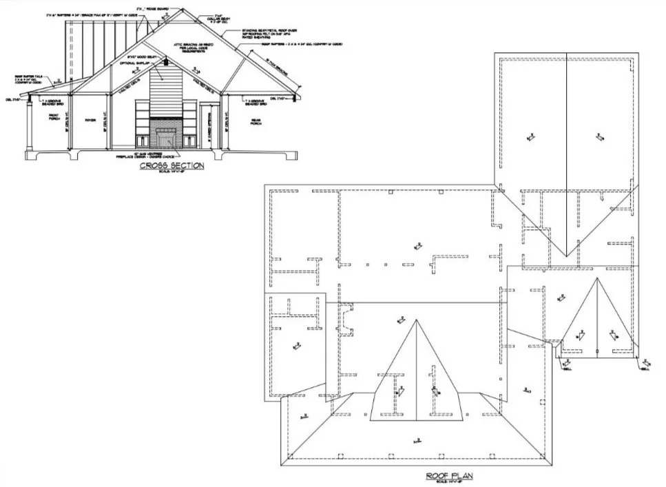 roof plan drawings for new construction roof