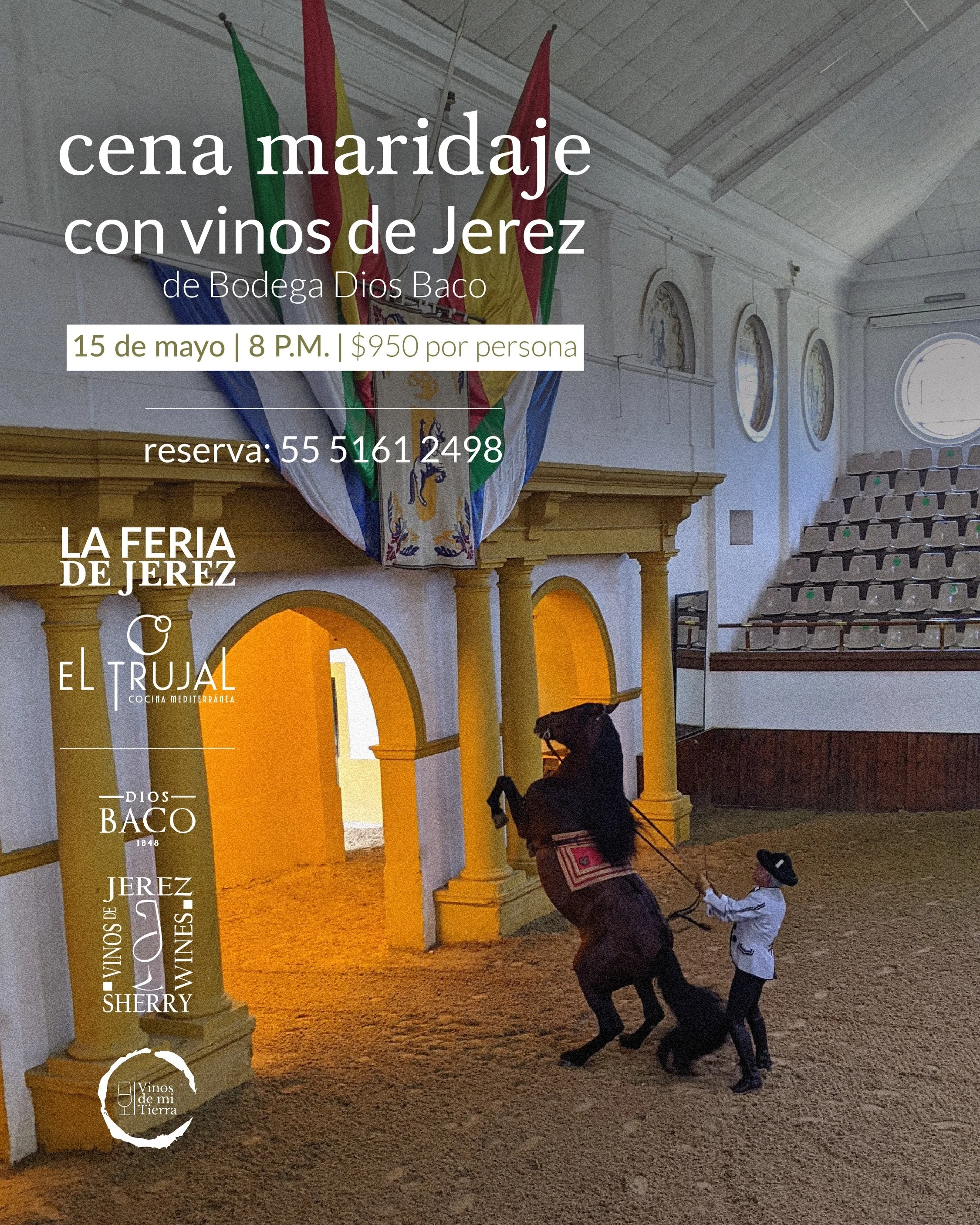 Jerez se sirve en la copa, se escucha en el flamenco y se vive alrededor de la mesa.

Este viernes 15 de mayo celebramos una noche especial junto a los vinos de Jerez de Bodegas Dios Baco, en una cena maridaje creada para disfrutar cada tiempo con ca