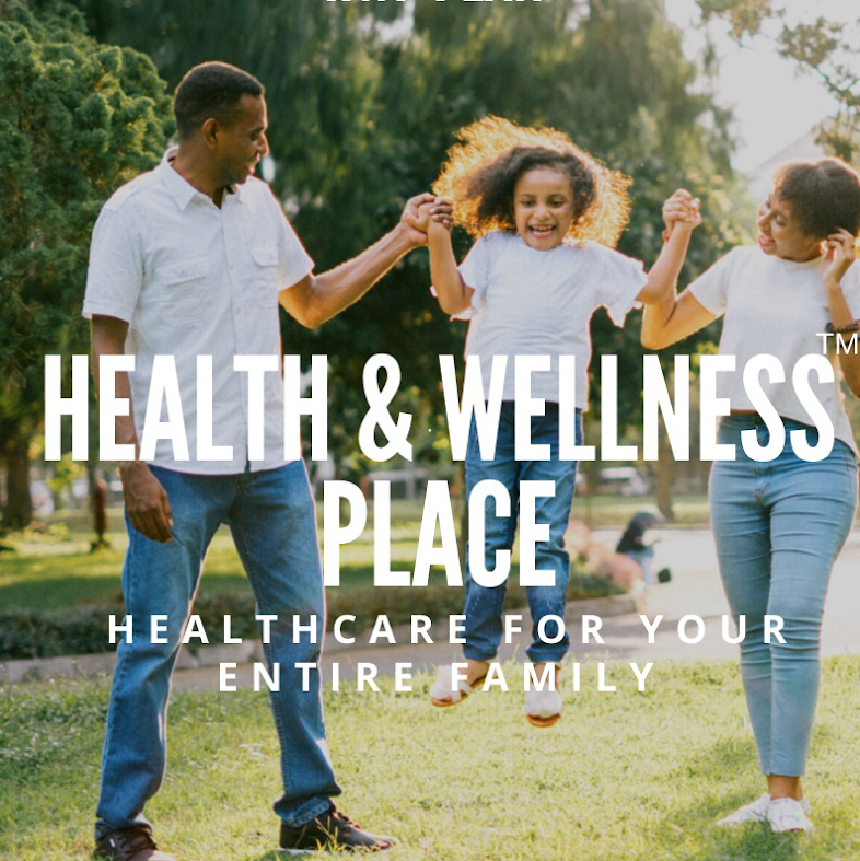 A family of three enjoying time outdoors in a park, with a man and woman holding hands with a smiling young girl in the middle.