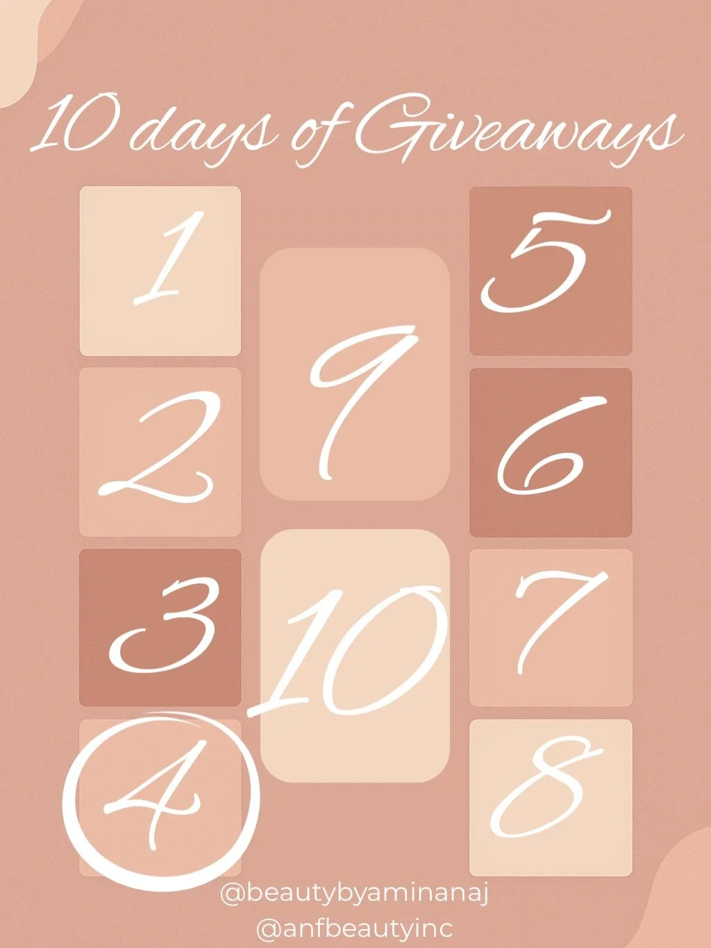 10 DAYS OF GIVEAWAYS
Day 4: Glow Recipe Avocado Ceramide Serum &amp; Glow Recipe Strawberry Blur Drops

How to Enter:
1. Follow @beautybyaminanaj &amp; @anfbeautyinc 
2. Tag 2 friends in the comments (more tags = more entires)
3. Repost to story and 