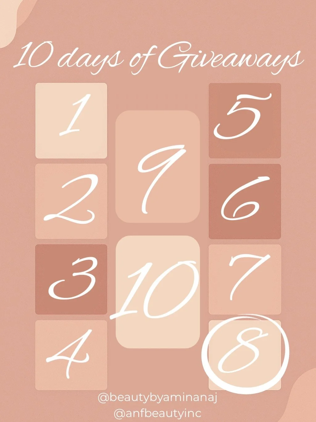 10 DAYS OF GIVEAWAYS
Day 8: FREE Gloss/Shine Treatment with any booked colour or cut service 

How to Enter:
1. Follow @beautybyaminanaj &amp; @anfbeautyinc 
2. Tag 2 friends in the comments (more tags = more entires)
3. Repost to story and tag us fo