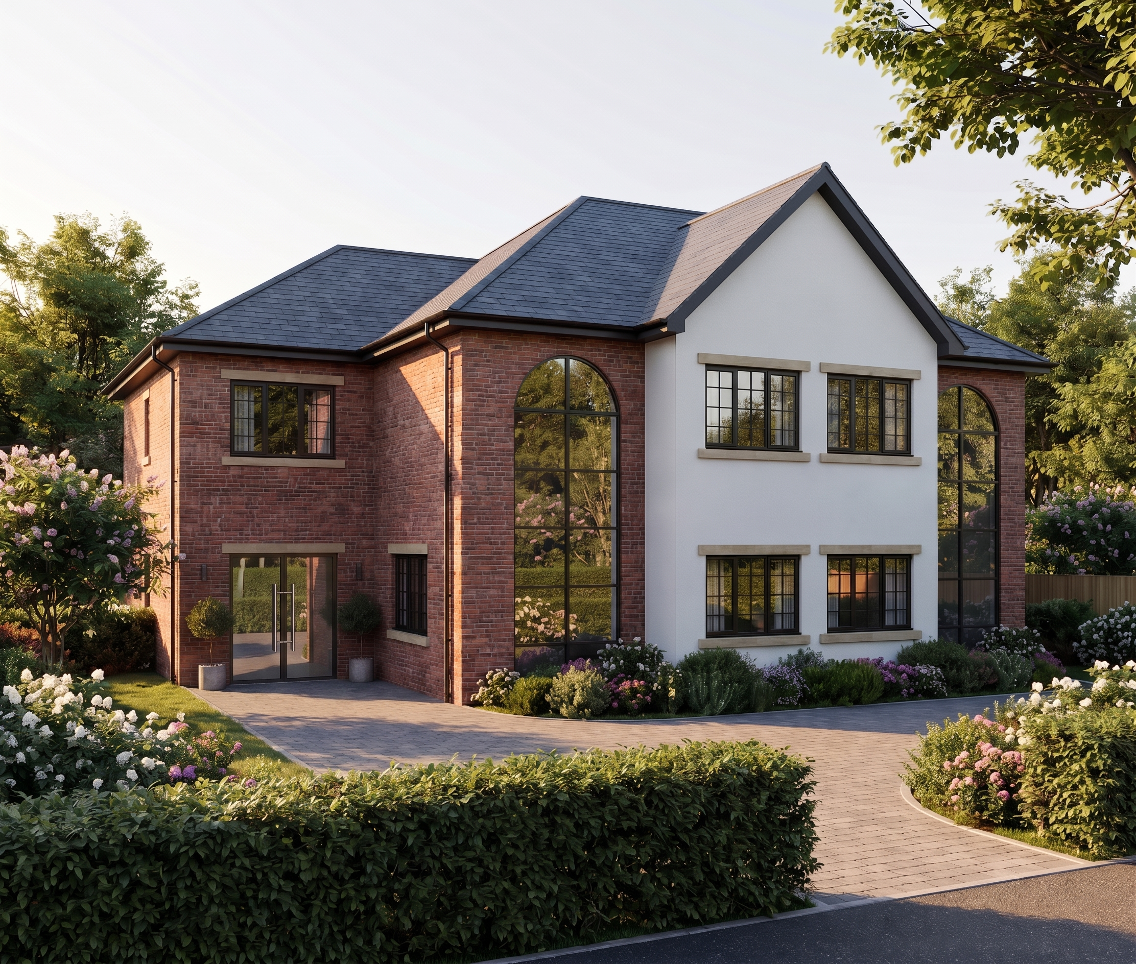 Contemporary rear extension to a 1930s detached house in Woolton, Liverpool, designed by Baltik Architecture