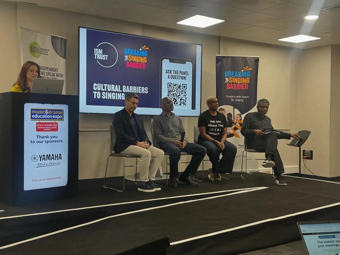 My Vocal Teaching Journey: A Journal: Had a great time @ The Music and Drama Education Expo at @bdclondon in Islington this morning. The keynote Speakers for the @ism_music : Cultural Barriers to Singing&rdquo; was brilliant. With speakers Roger Wils