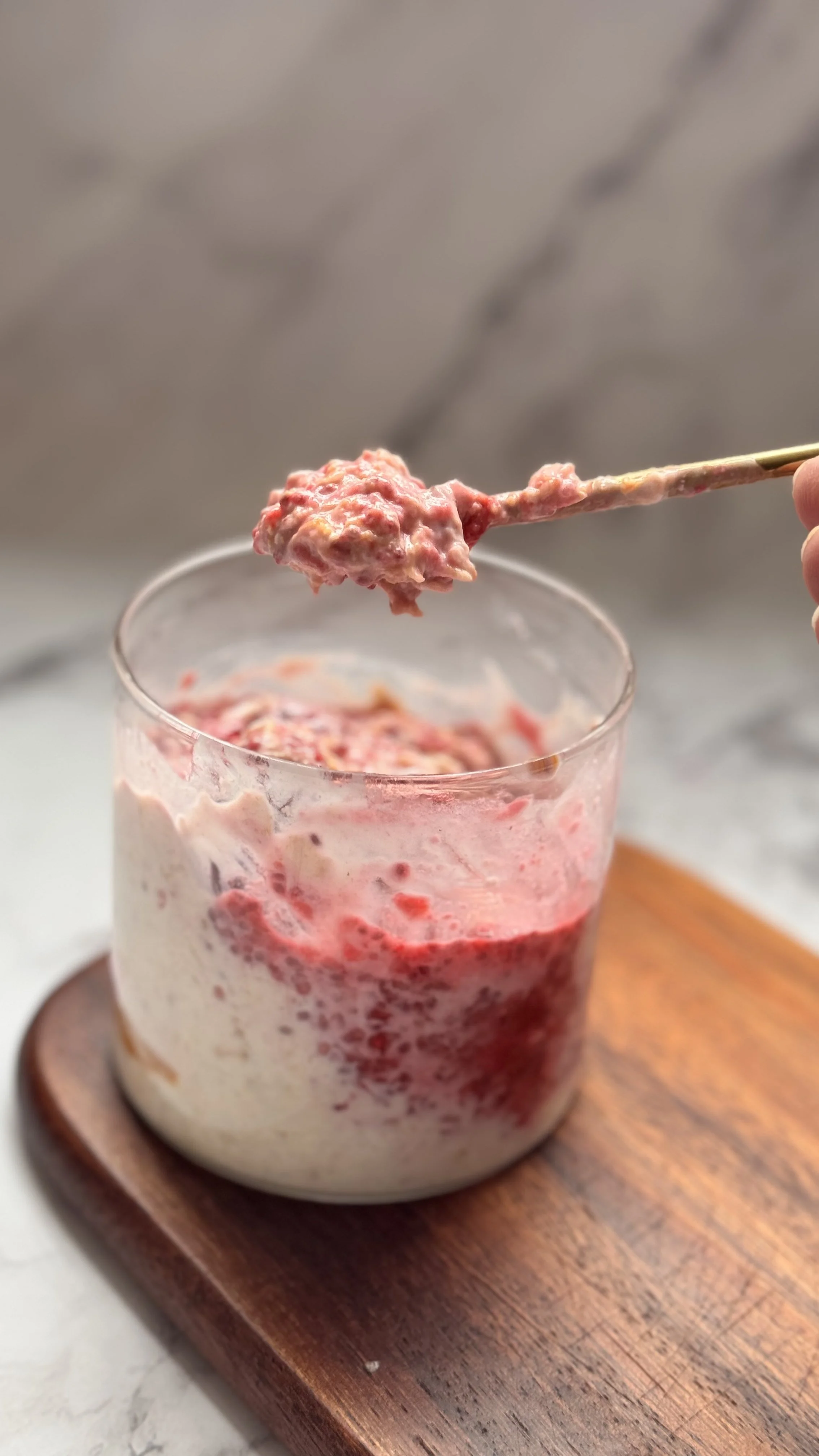 pb&amp;j overnight oats