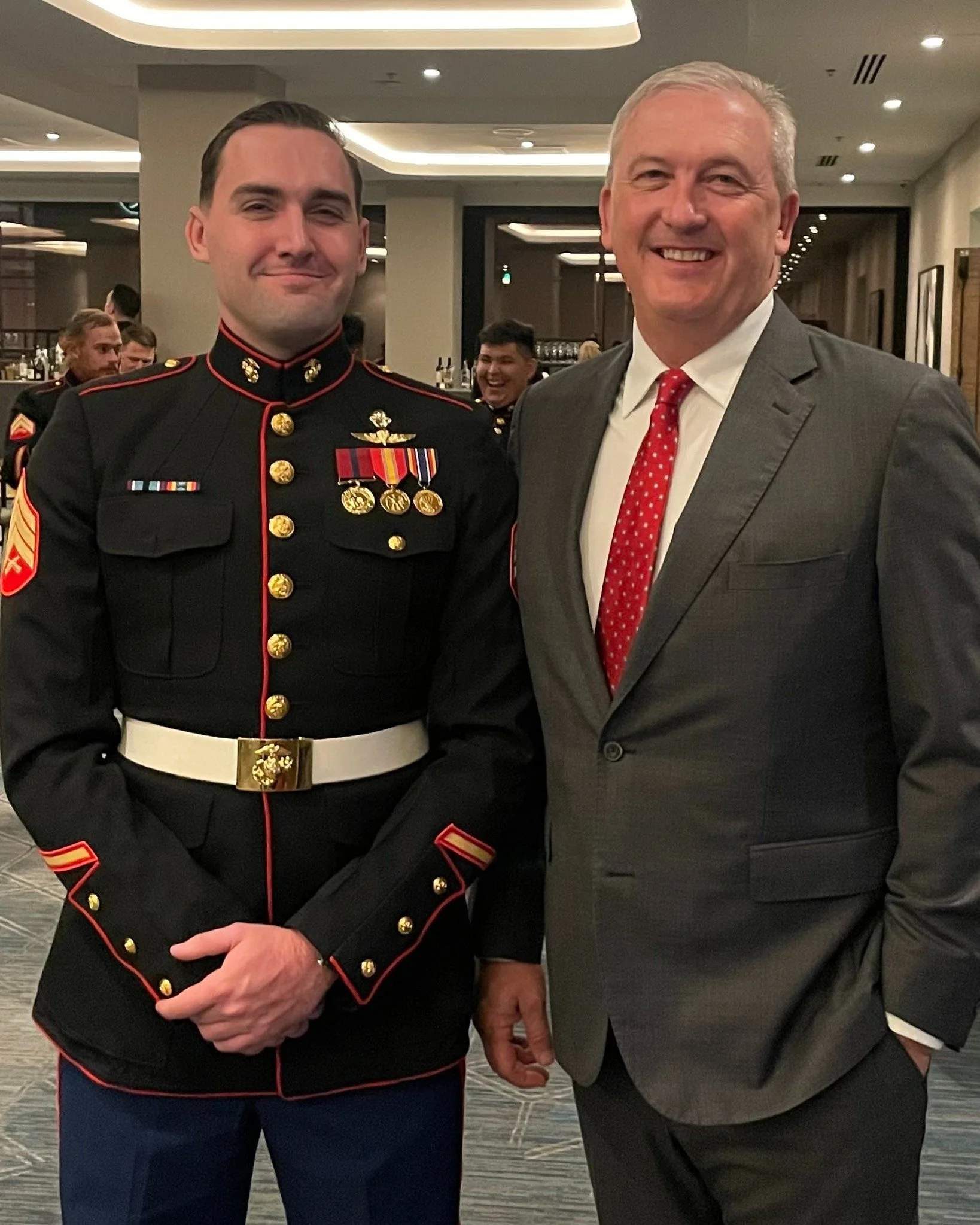 Today was a great day. I started the morning with officially filing to run for McLennan County Judge at the Republican HQ, and ended the day in San Antonio attending the Marine Corps Ball with my son Kyle.  I&rsquo;m so proud of Kyle and enjoyed gett
