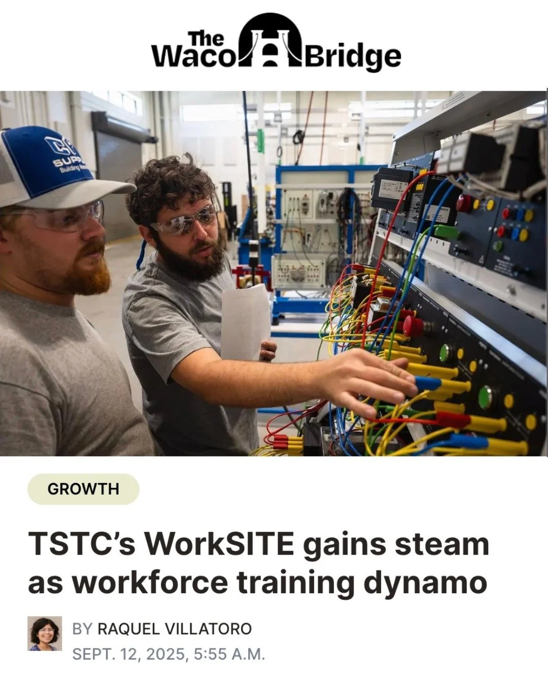 The Worksite is one of the most historically consequential collaborations by the County, City, and TSTC. I currently serve as co-chair of the business advisory committee and will continue to vigorously support the Worksite as County Judge.