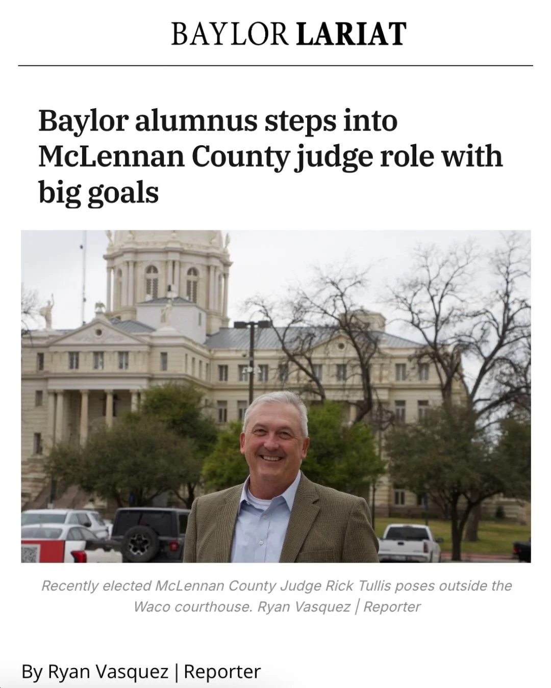 I&rsquo;m a proud Baylor alum. When I arrived on campus in 1987, I had no idea how much of an impact the university&mdash;and McLennan County&mdash;would have on me. After 39 years of living in Waco, I&rsquo;m grateful for the opportunity to give bac