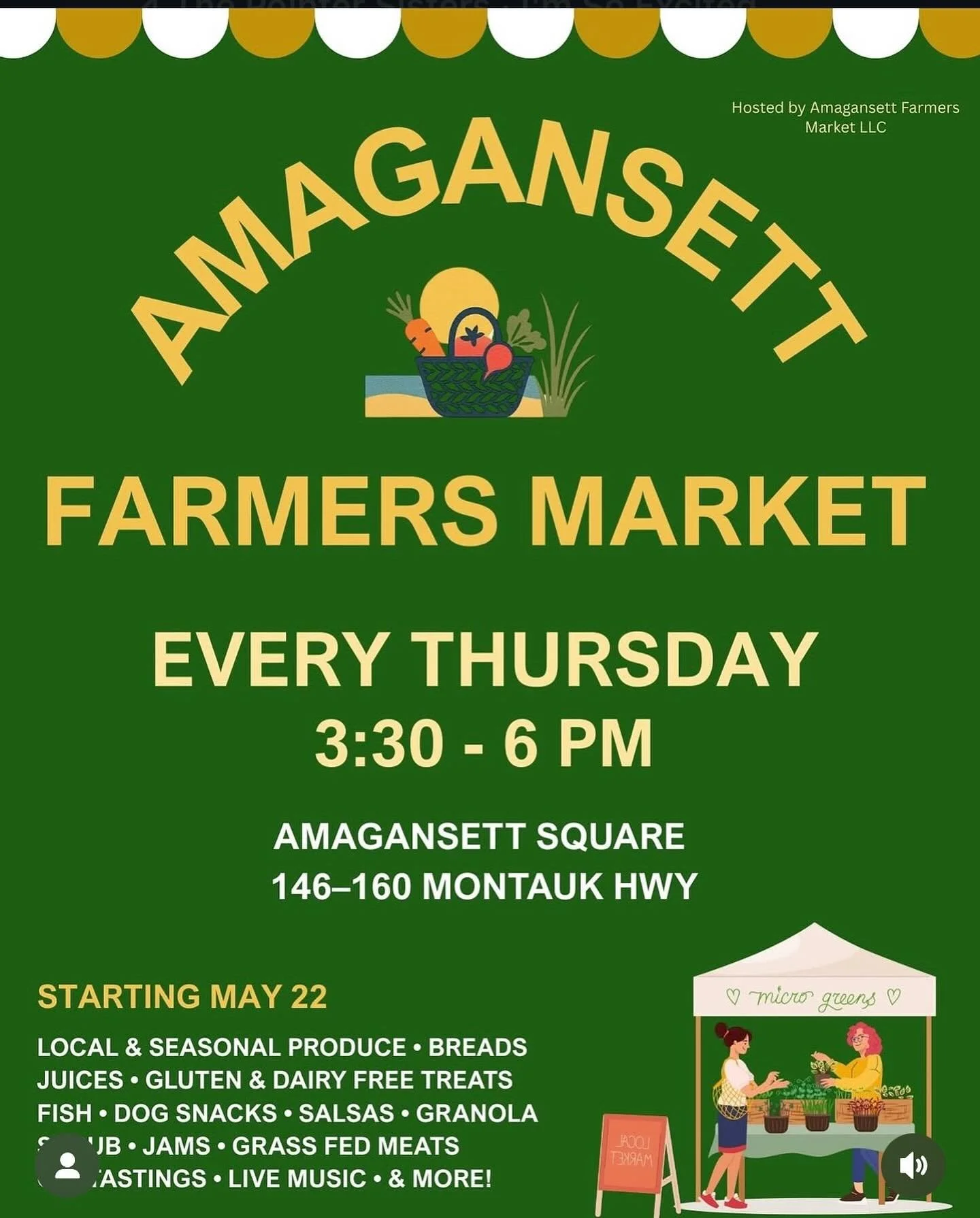 Find us Thursdays @amagansettfarmersmarket