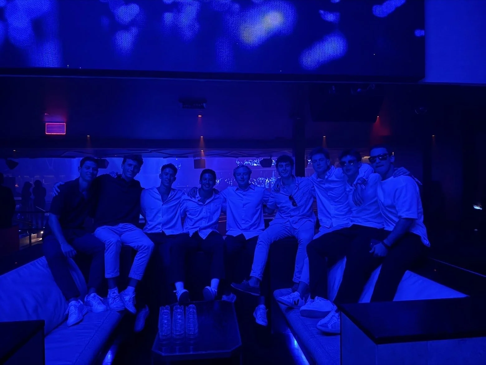 Group of college students enjoying nightlife in Las Vegas. Great for fall break and awesome party city.