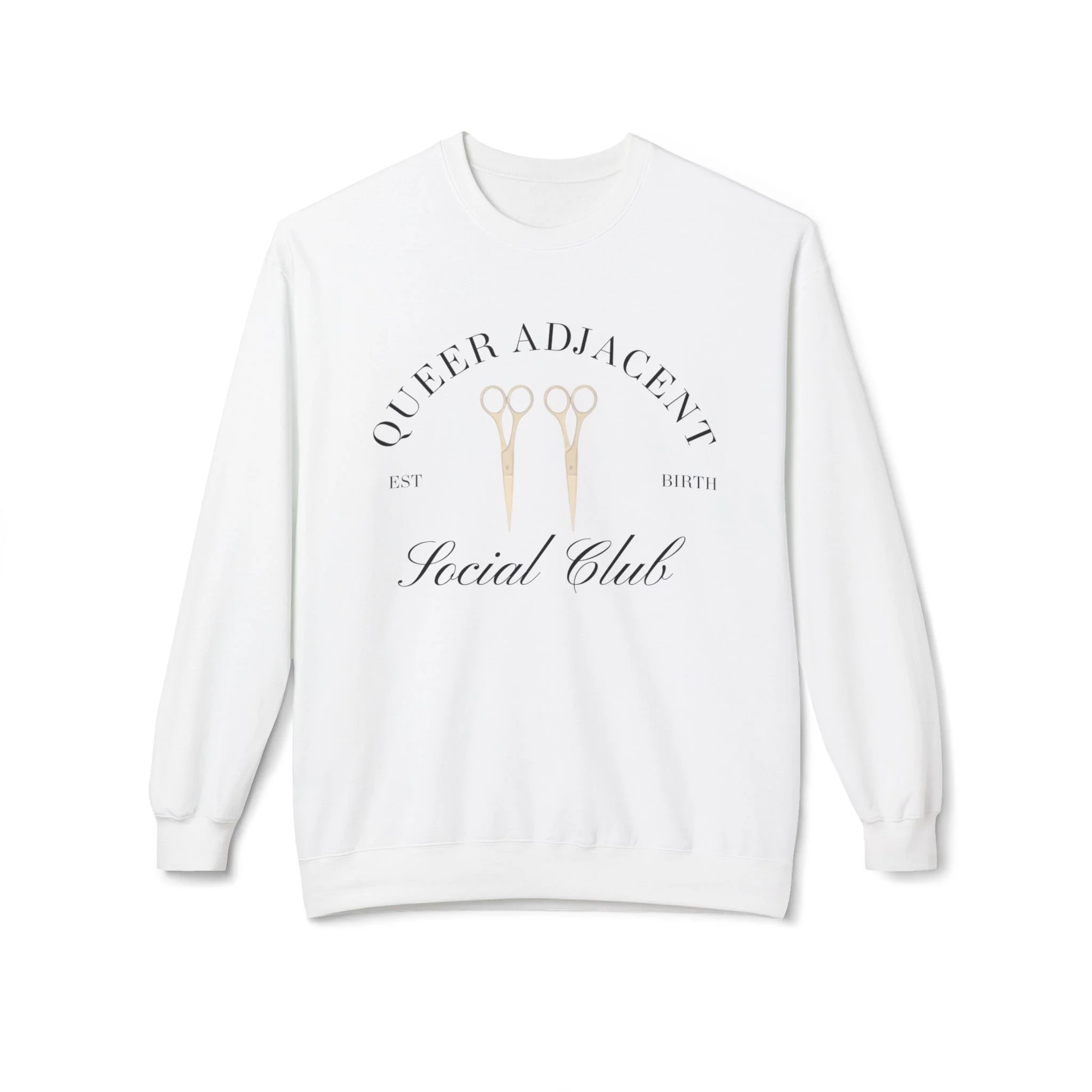 Queer Adjacent Social Club Crewneck Sweatshirt