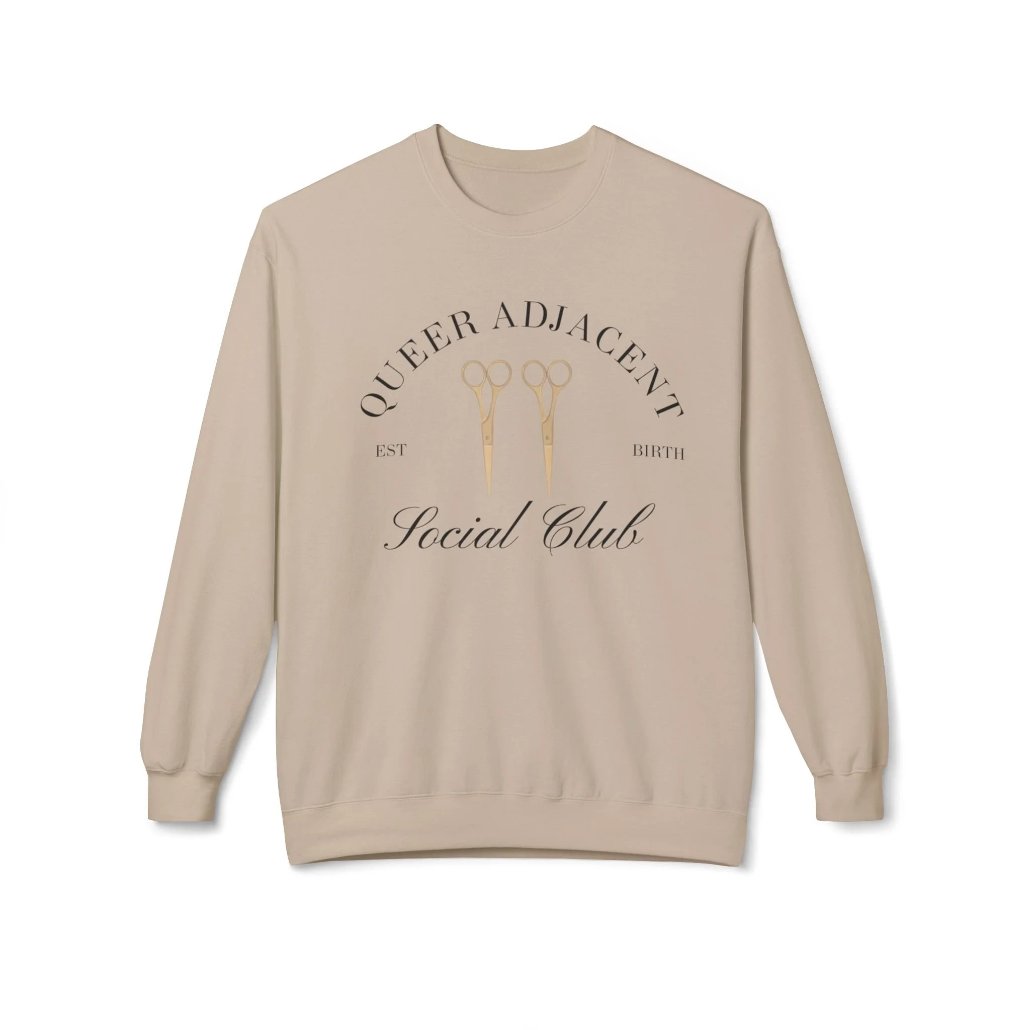 Queer Adjacent Social Club Crewneck Sweatshirt