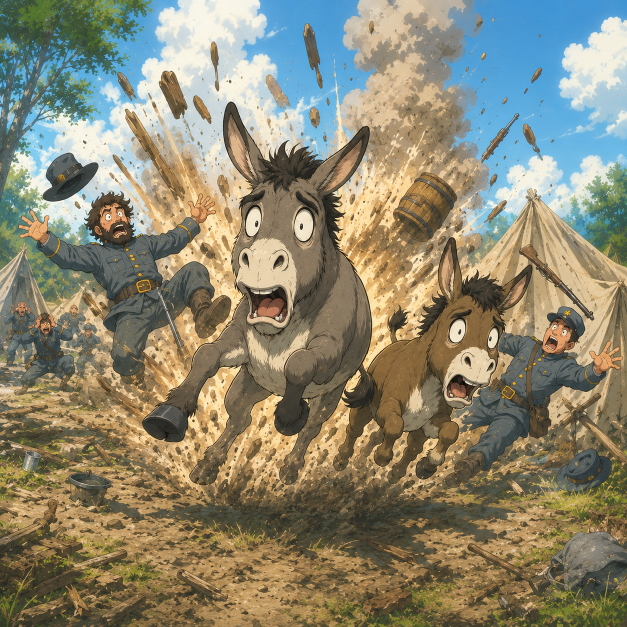 Trying To Blow Up A Confederate Camp With Exploding Donkeys