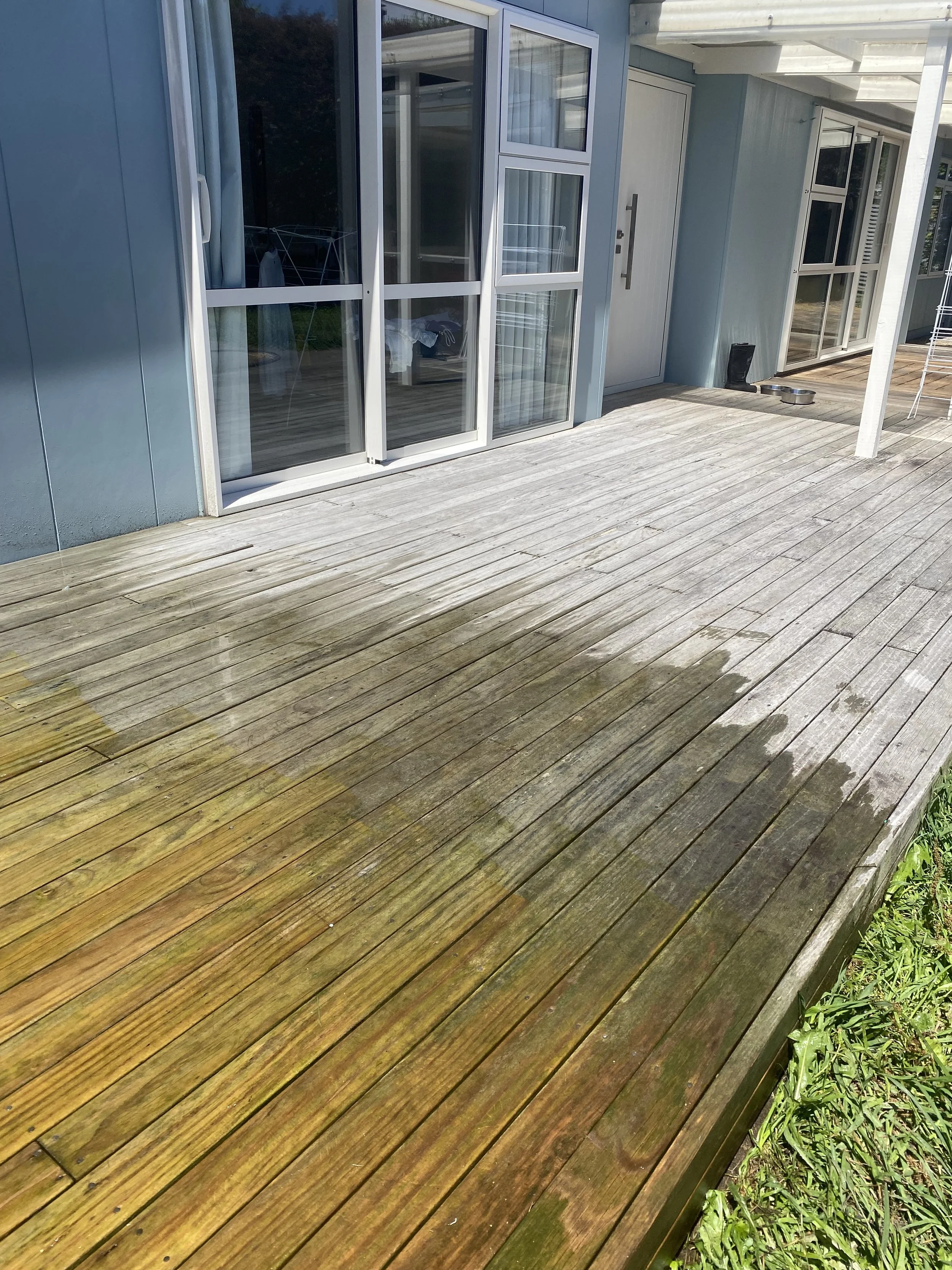 Deck cleaning