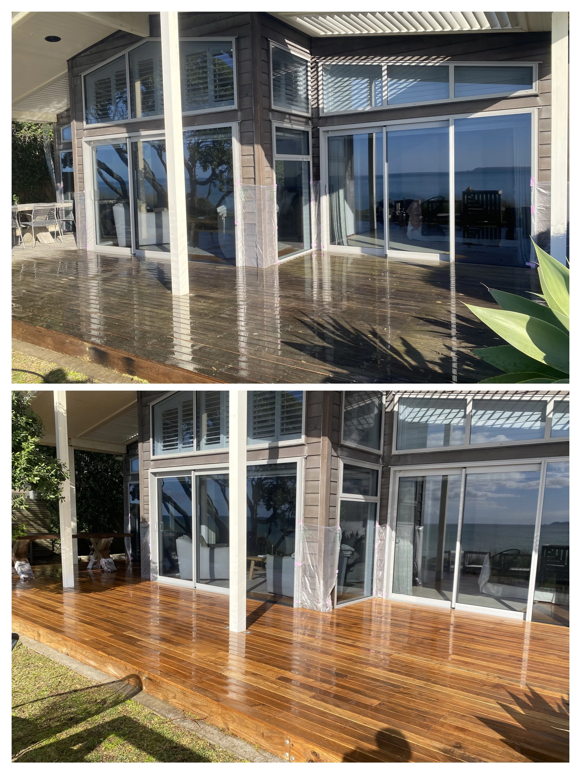 Deck cleaning