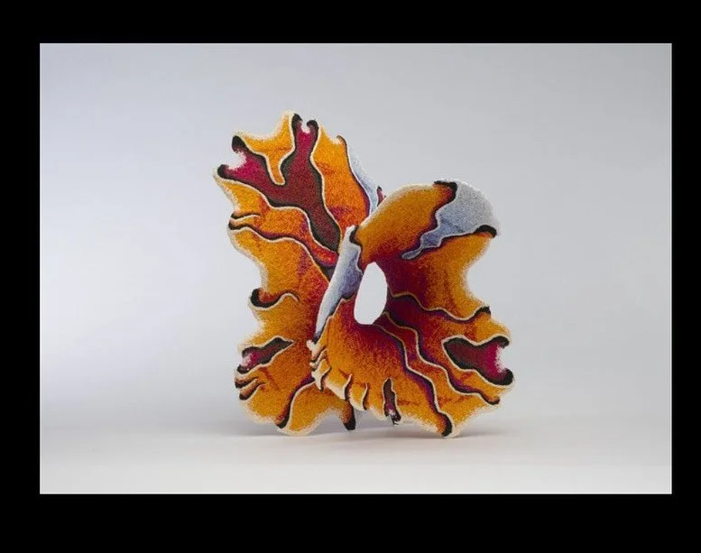 ✨ Artist Spotlight: Part 2 ✨
Continuing our walk through Elevate, here are the next featured works you&rsquo;ll encounter in the gallery &mdash; each piece showcasing the many ways fiber art can inspire and surprise.

👉 Stop by this weekend (Sat&nda