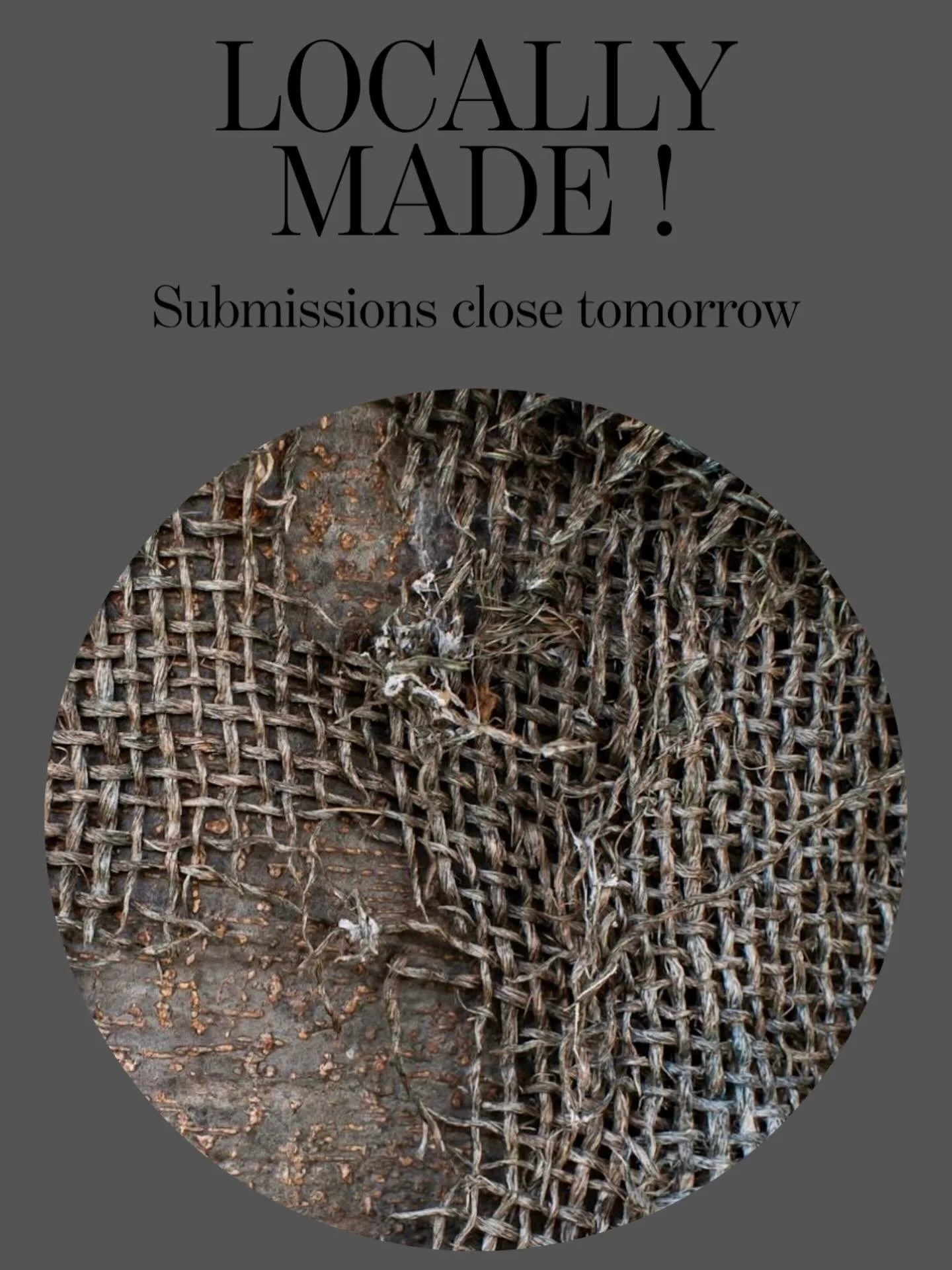 Call for artist closes midnight tomorrow