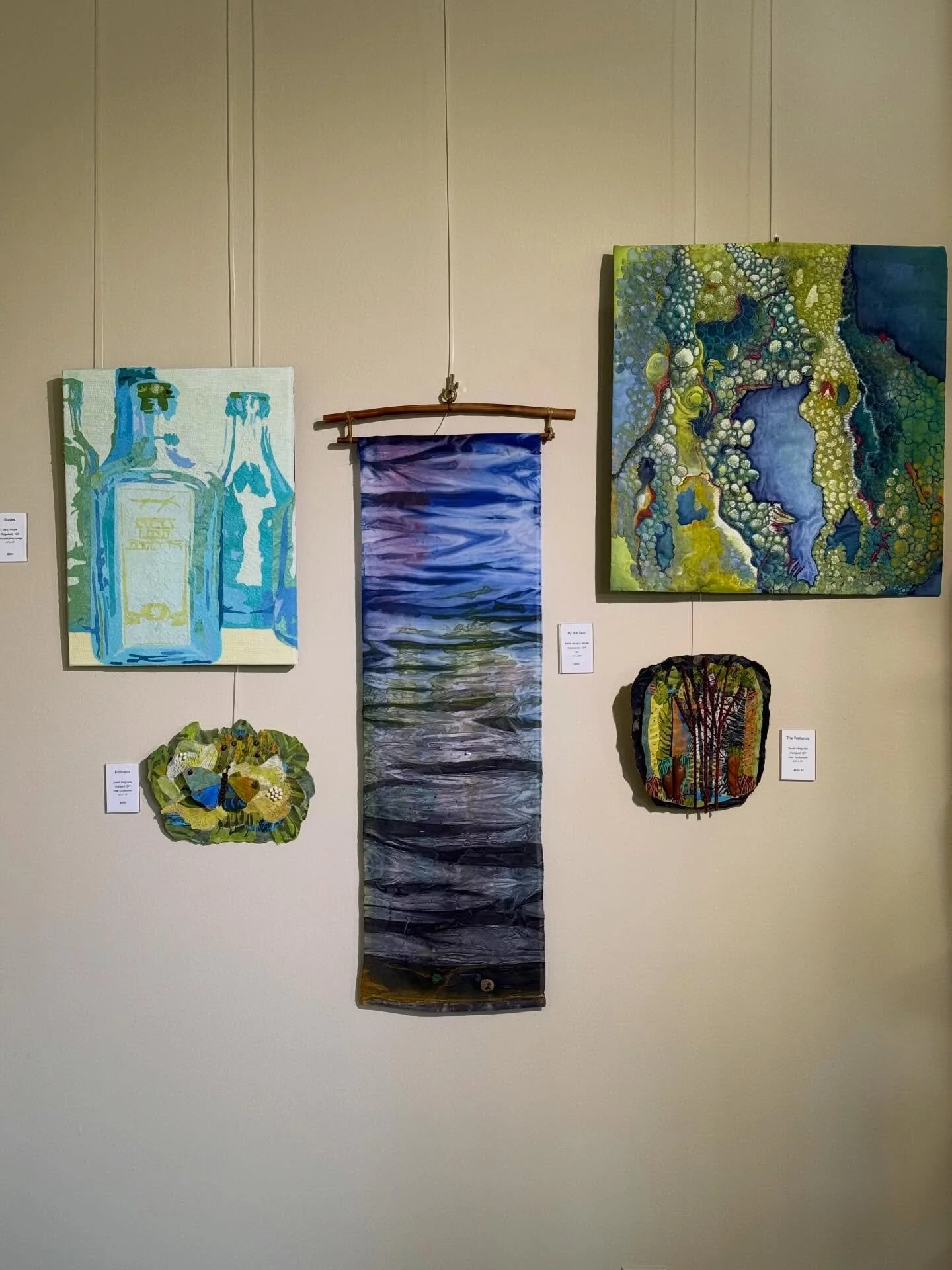 There is something deeply moving about seeing work made by artists in our own community.

Locally Made celebrates regional voices working in fiber and material-based practices &mdash; from intimate stitched forms to expansive layered surfaces.

This 