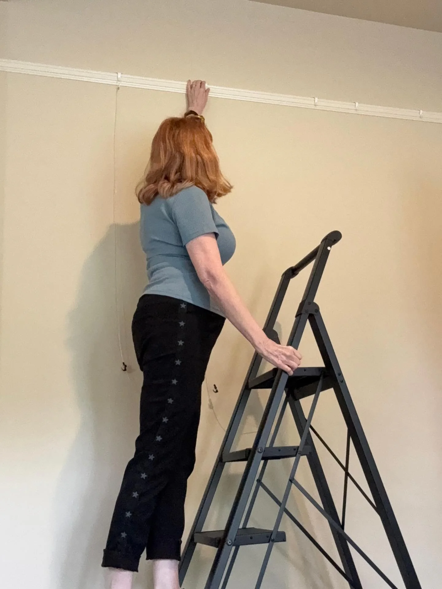 Installation days always carry a certain energy&mdash;unpacking, adjusting, stepping back, looking again.

Thread: Line Form Image is beginning to take shape at William Scofield Gallery, bringing together three distinct approaches to working with thr