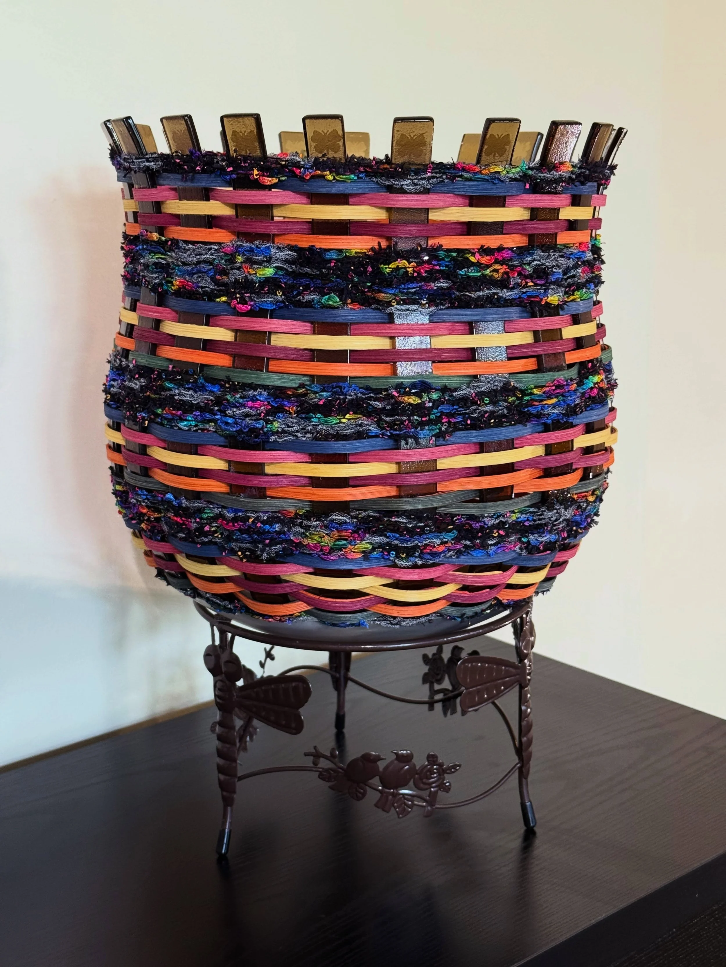 Butterfly Garden &mdash; Candace Pratt@prattcandaceg

There&rsquo;s so much to take in with Butterfly Garden &mdash; color, texture, pattern, and all of those small details that make you want to keep looking.

Candace builds the piece through weaving