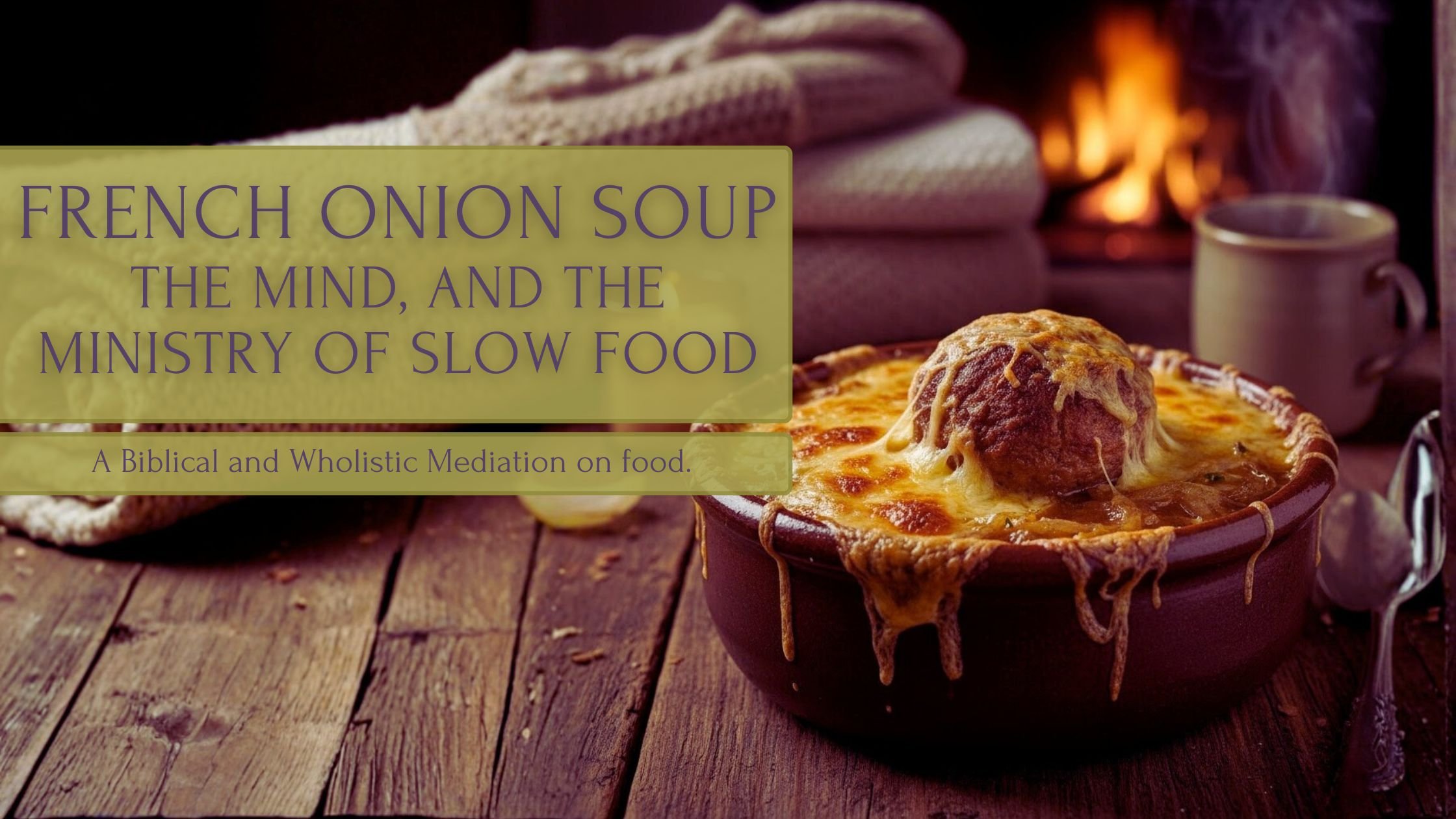 French Onion Soup, the Mind and the Ministry of Slow Food