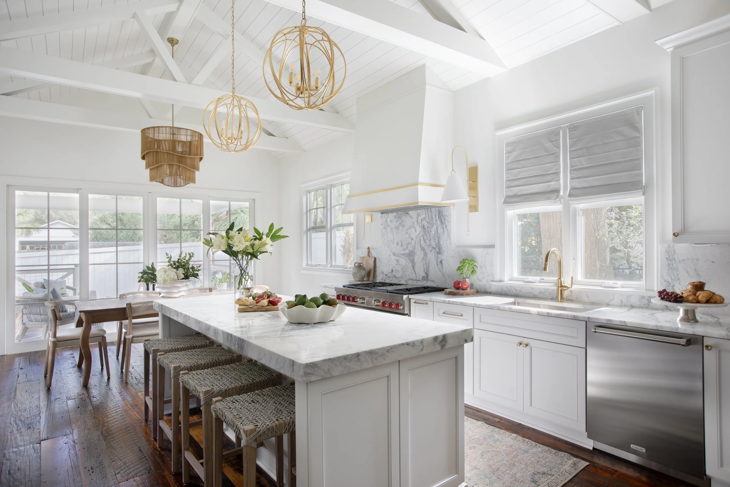 kitchen featuring ceiling and chandeliers.jpg
