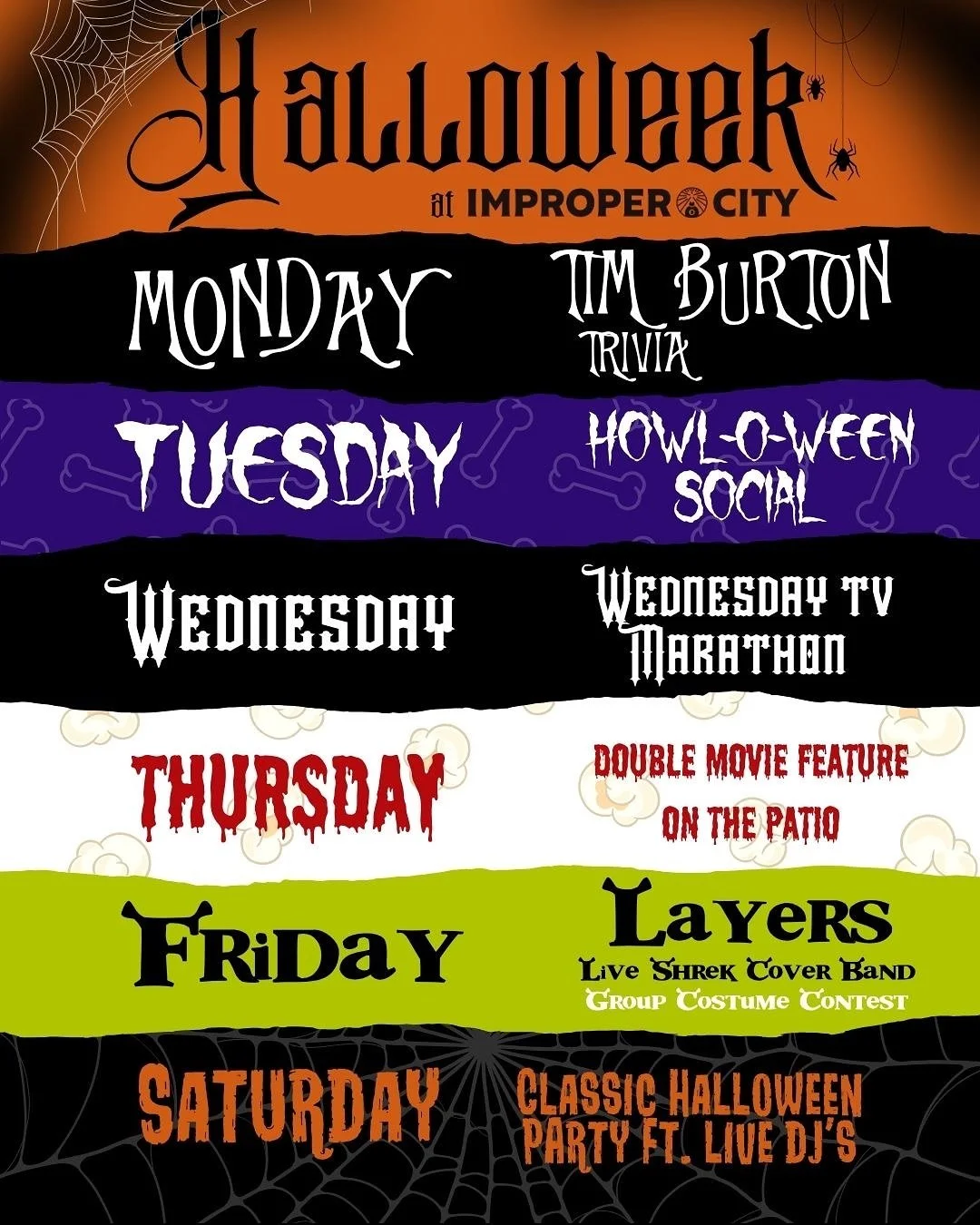 Halloweek is creeping up fast! Join us for a full week of frightful fun with daily festivities to celebrate spooky season.
Tap the link in our bio to RSVP—if you dare!
#halloweek #halloween #denver #halloweekend #spookyseason