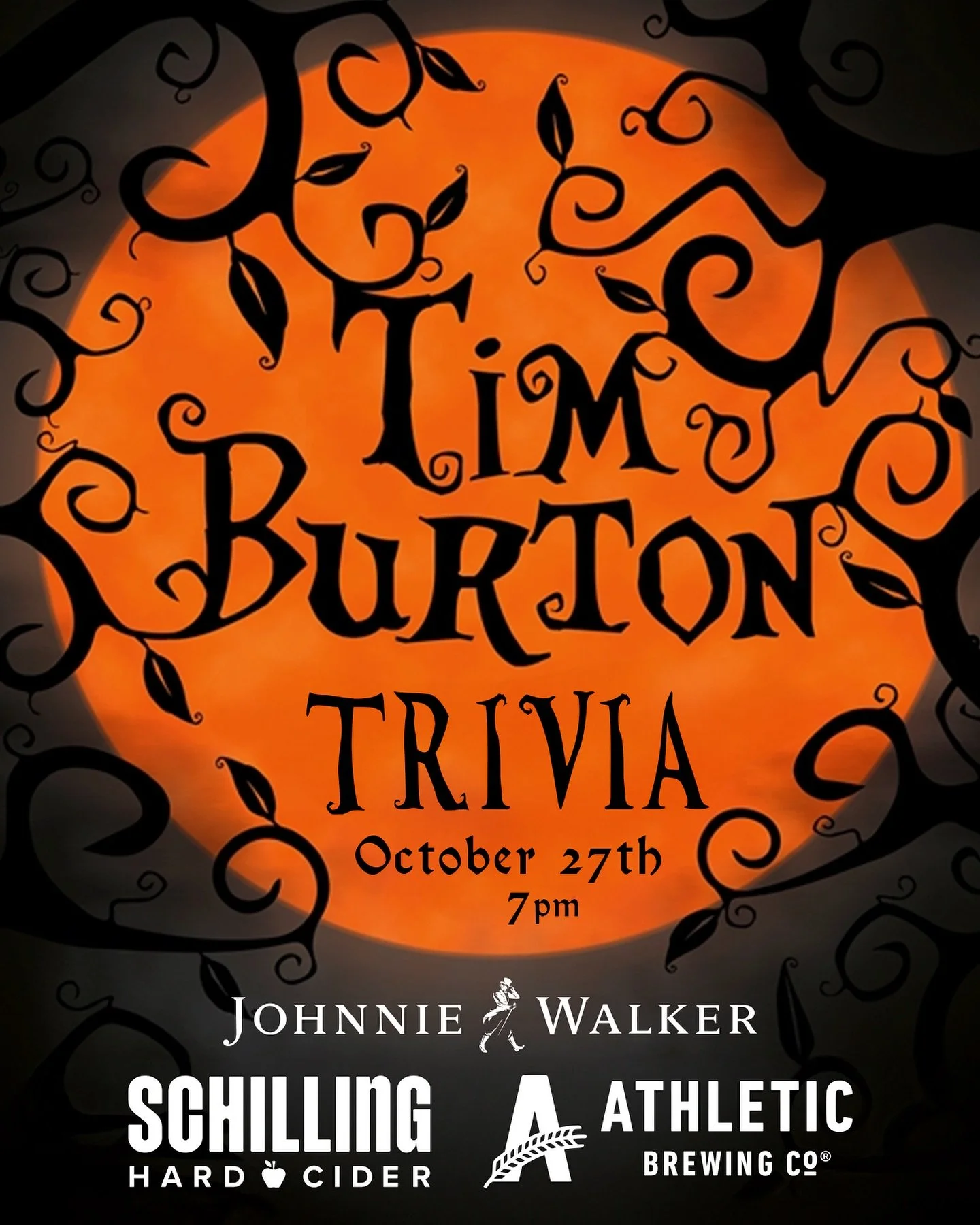 In honor of Spooky Season, we’re celebrating the dark, whimsical world of the one and only Tim Burton. Join us next Monday, 10/27, at 7PM for a special trivia night to test your knowledge. RSVP with the link in our bio!
#spookyszn #trivianight