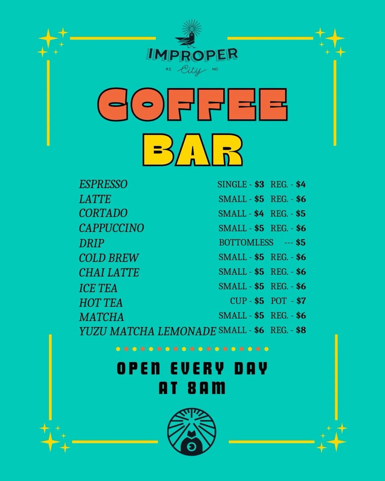 The coffee bar is now open EVERY DAY at 8AM! Join us Monday-Sunday for your favorite drinks! 

#coffee #coffeeshop #denver #denvercoffee #caffeine