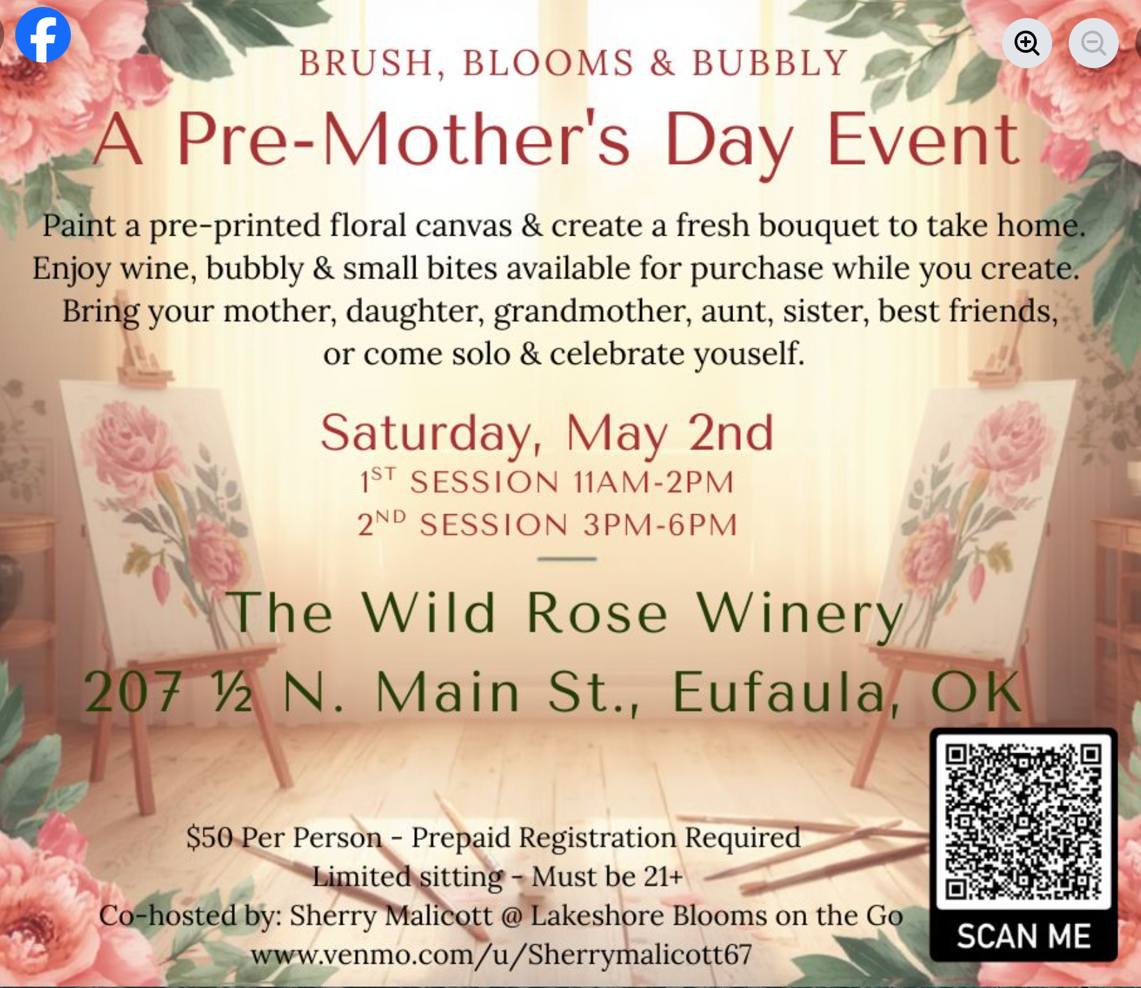 Brush, Blooms & Bubbly 🌸