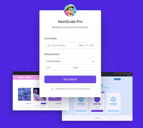 Lemon Squeezy checkout page used to sell SaaS subscriptions and digital products