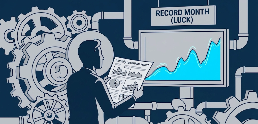 The Monday Morning Lie: Why Your "Record Month" is Probably Just Luck