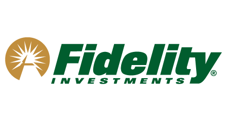 Fidelity Investments logo with a stylized tree and green text.