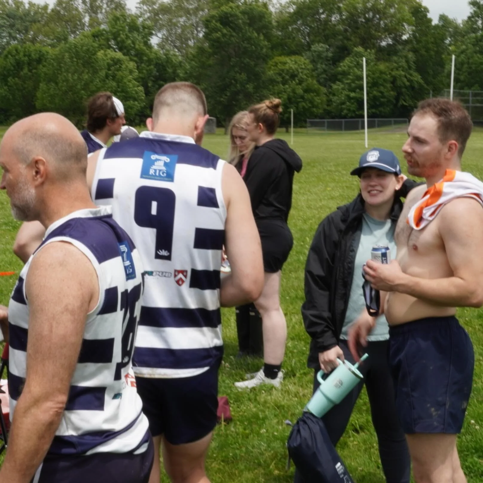 Post-game&hellip;. Well earned refreshments and hangs with the extended footy family. Three cheers for Columbus 👏👏👏